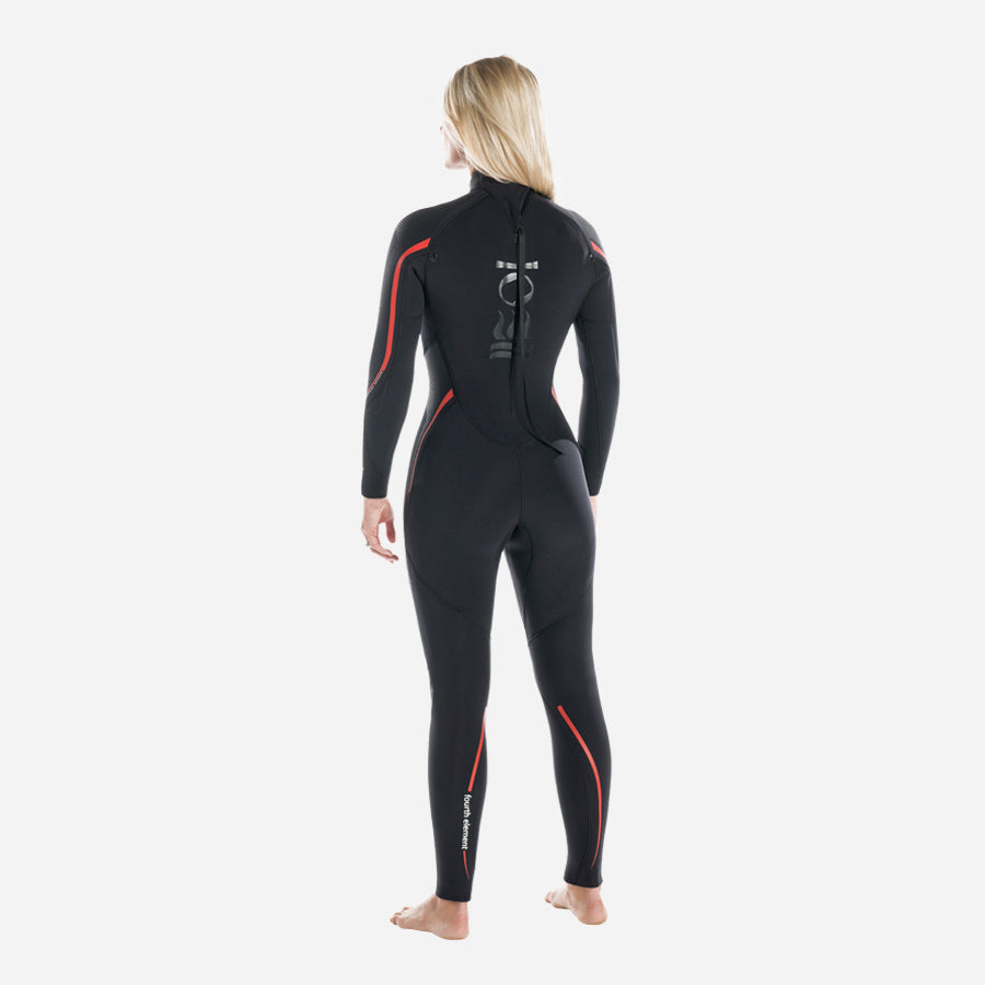 Fourth Element Women's 5mm Proteus II Wetsuit, back view