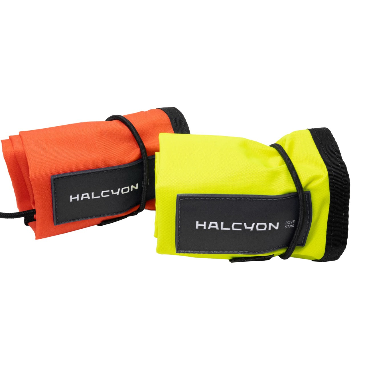 Halcyon 3.3 ft Closed-Circuit DAM rolled up in orange and yellow