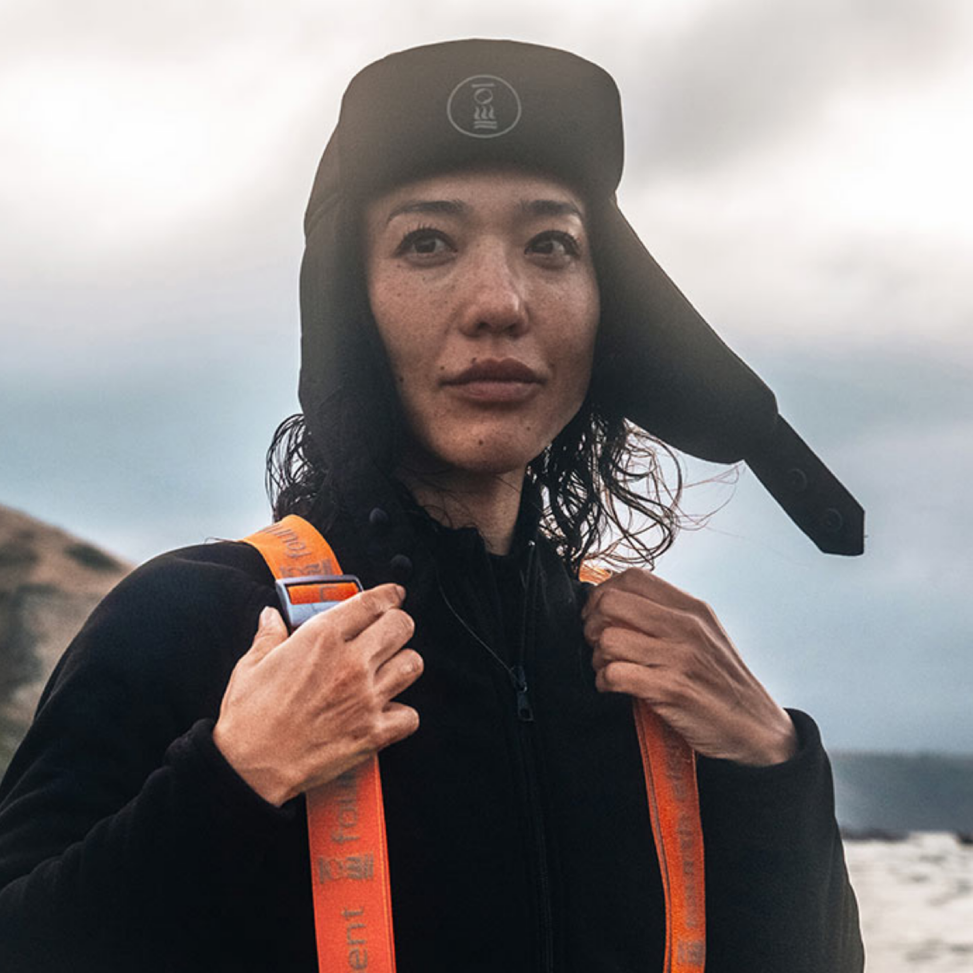 Fourth Element Arctic Hat, worn by a diver