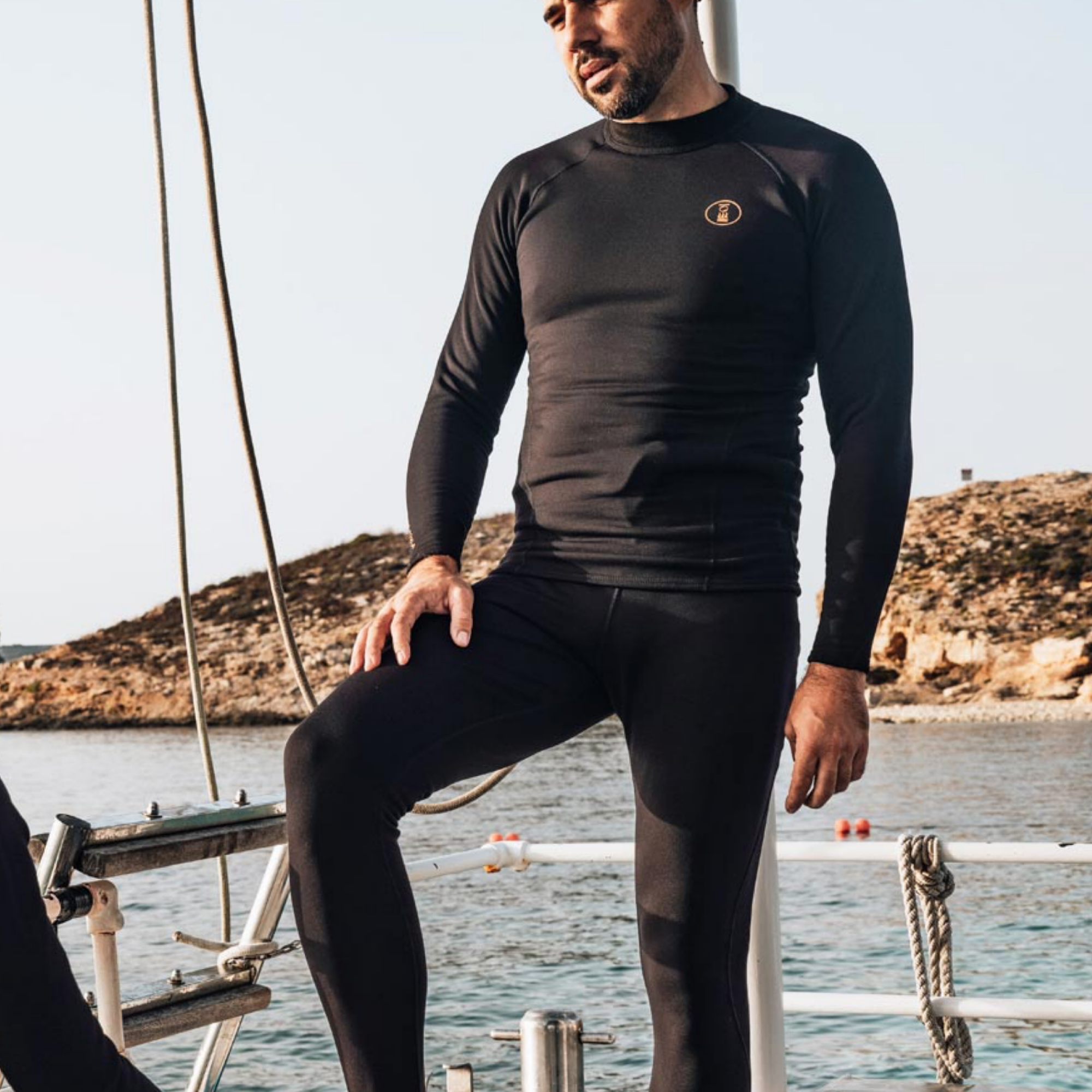 Fourth Element Men's Xerotherm Leggings, worn by a diver