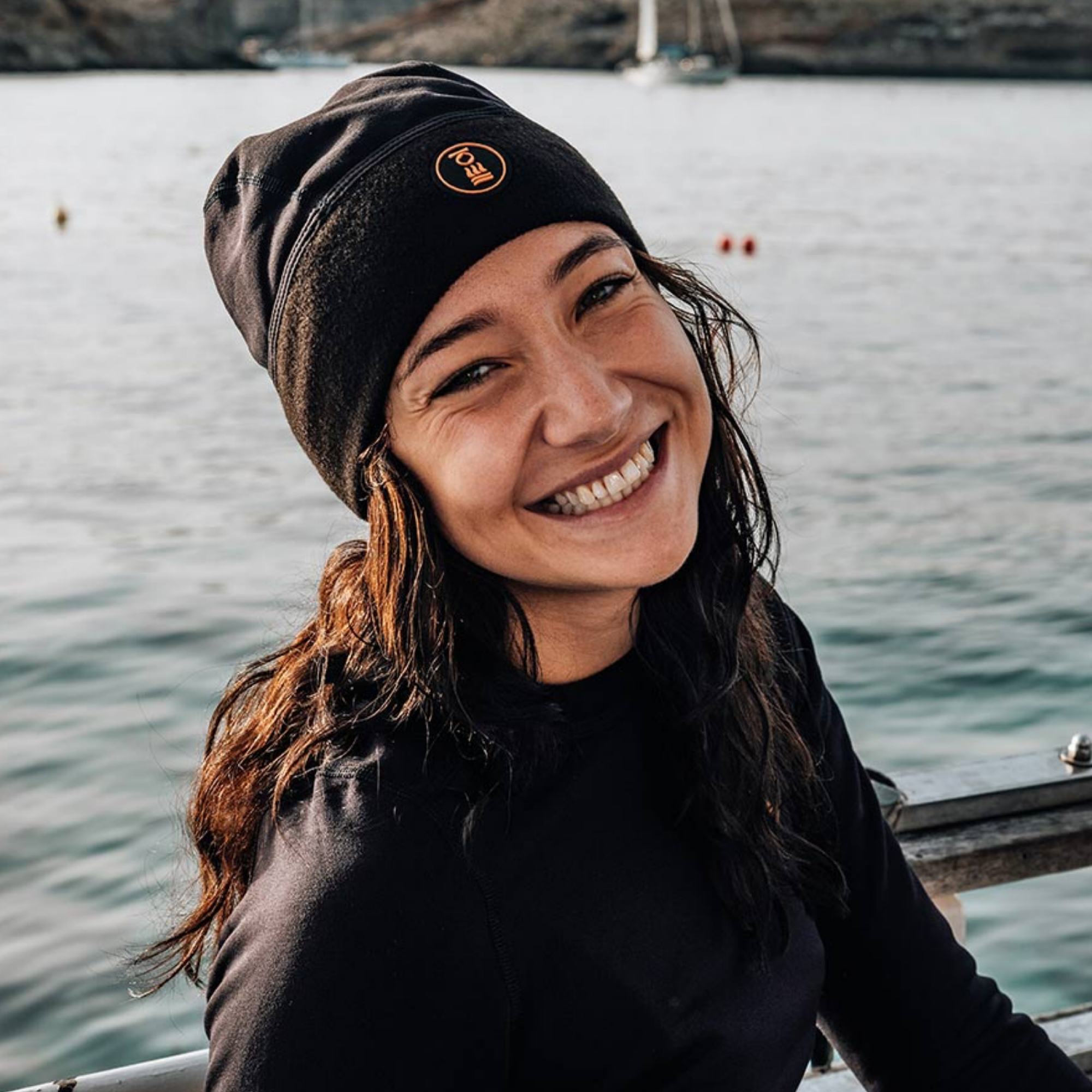 Fourth Element Xerotherm Beanie Hat, worn by a diver
