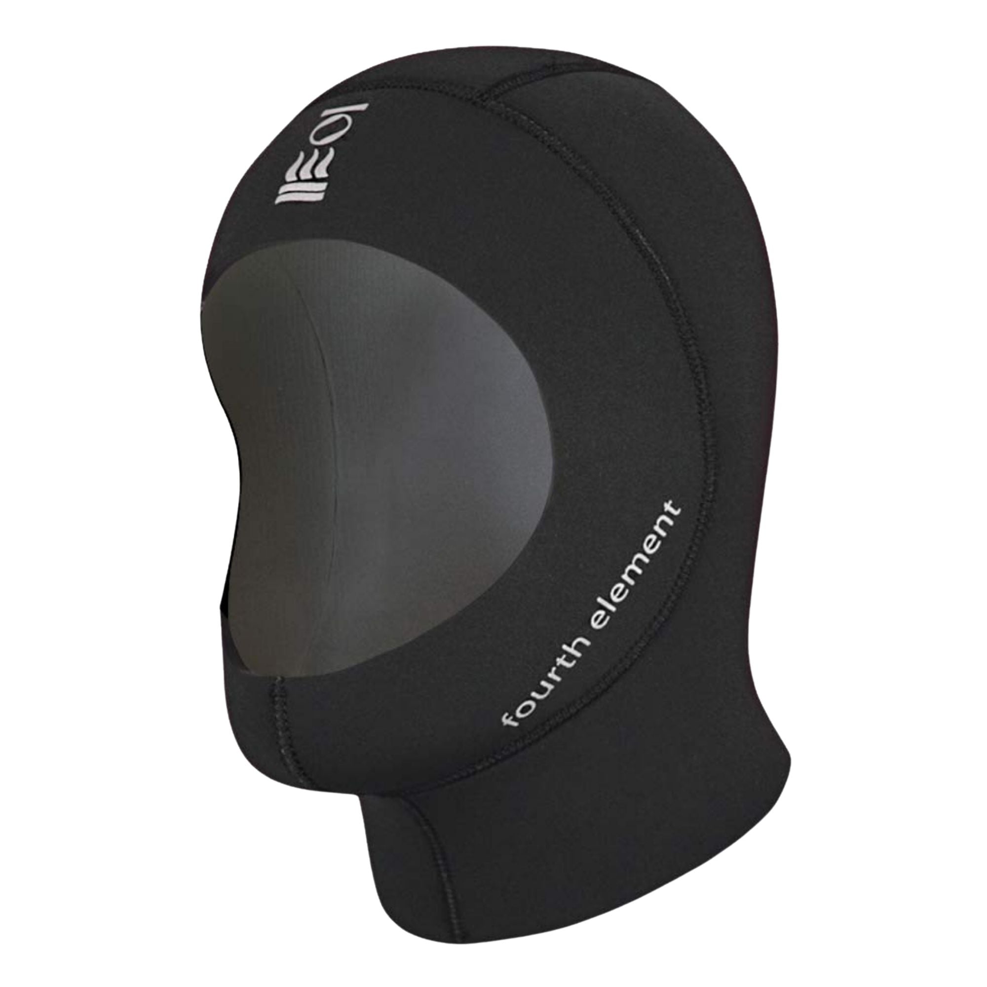 Fourth Element 3mm Neoprene Diving Hood – black stretch neoprene hood with Glideskin lining for wetsuit and drysuit scuba diving