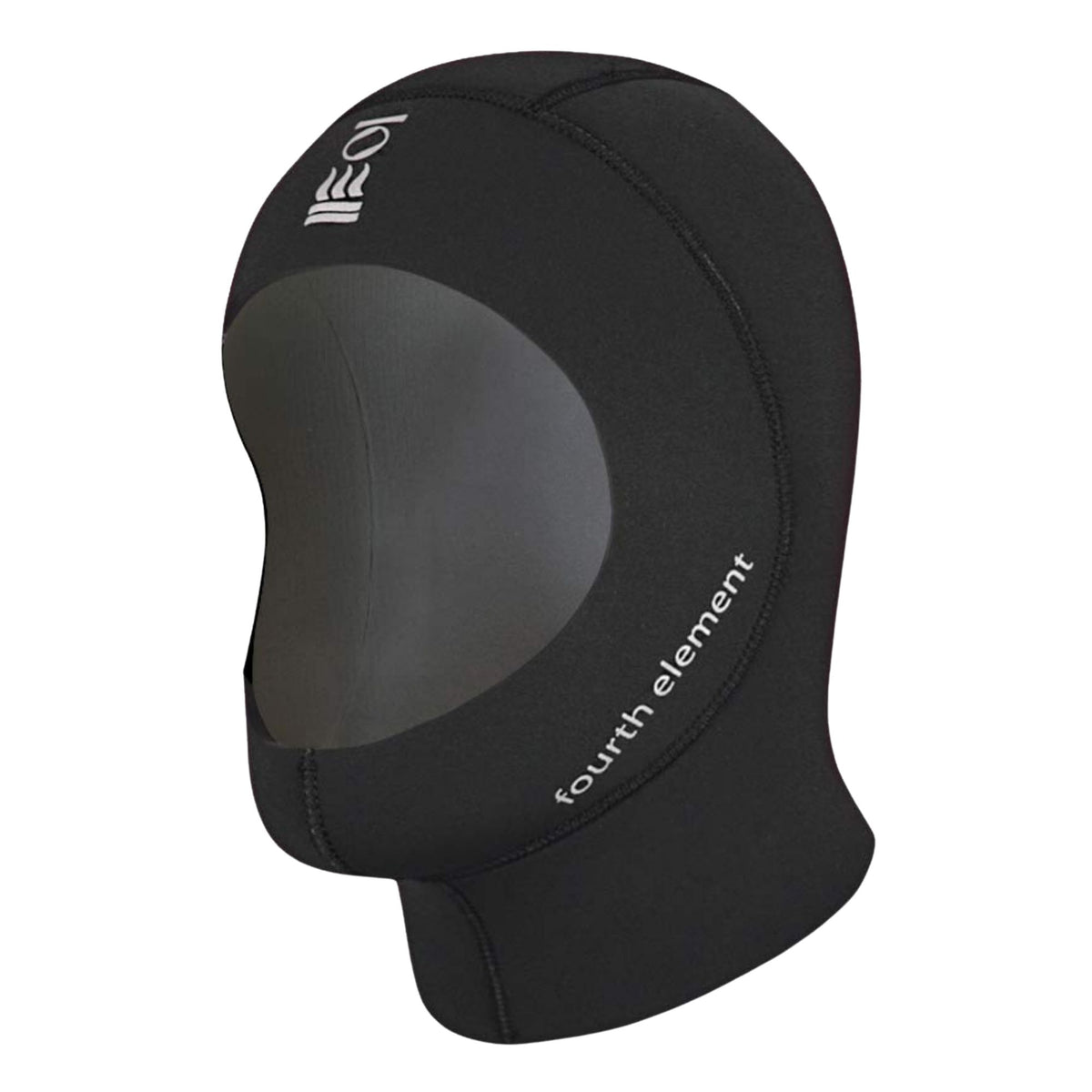 Fourth Element 3mm Neoprene Diving Hood – black stretch neoprene hood with Glideskin lining for wetsuit and drysuit scuba diving