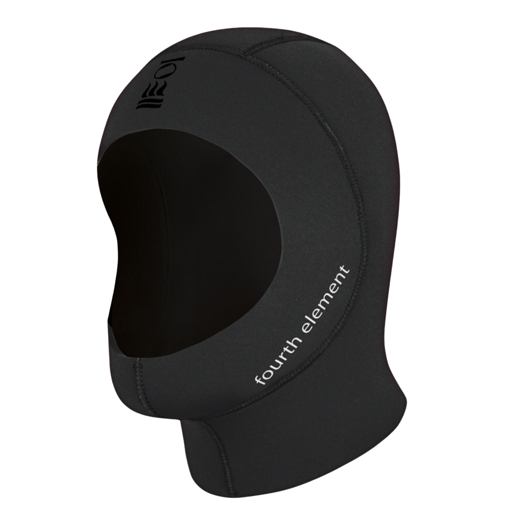 Fourth Element 5mm Neoprene Diving Hood – black thermal hood for cold-water scuba diving with wetsuits and drysuits