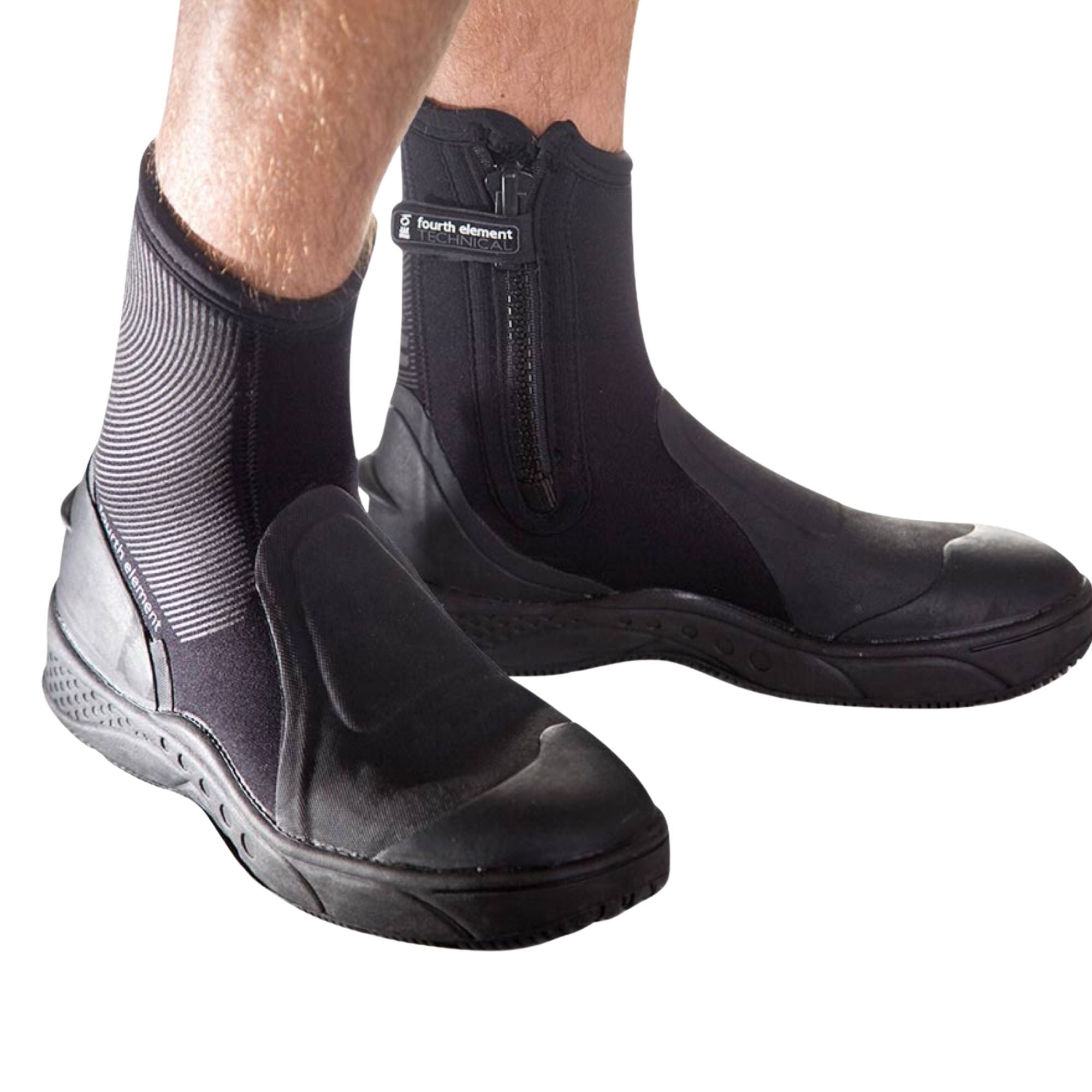 Fourth Element Amphibian Boots – 6.5mm neoprene scuba diving boots with rugged sole for grip, warmth and shore diving protection