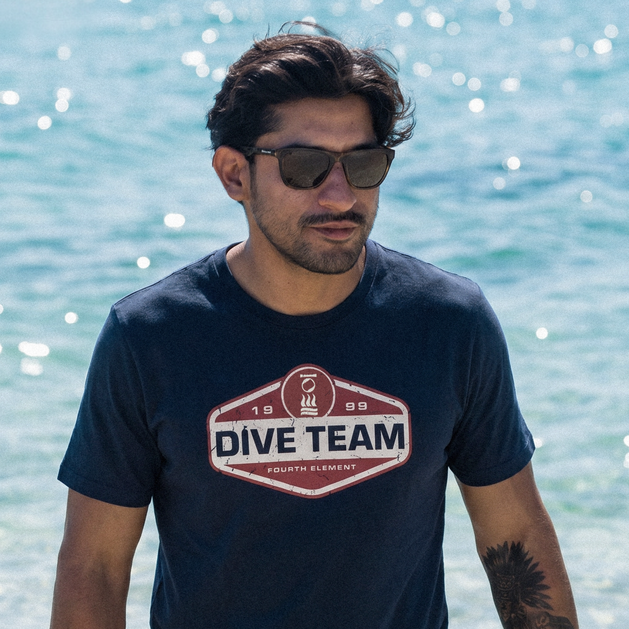 Fourth Element Women’s Dive Team 26 T-Shirt with scuba diving-inspired graphic for divers and ocean lovers