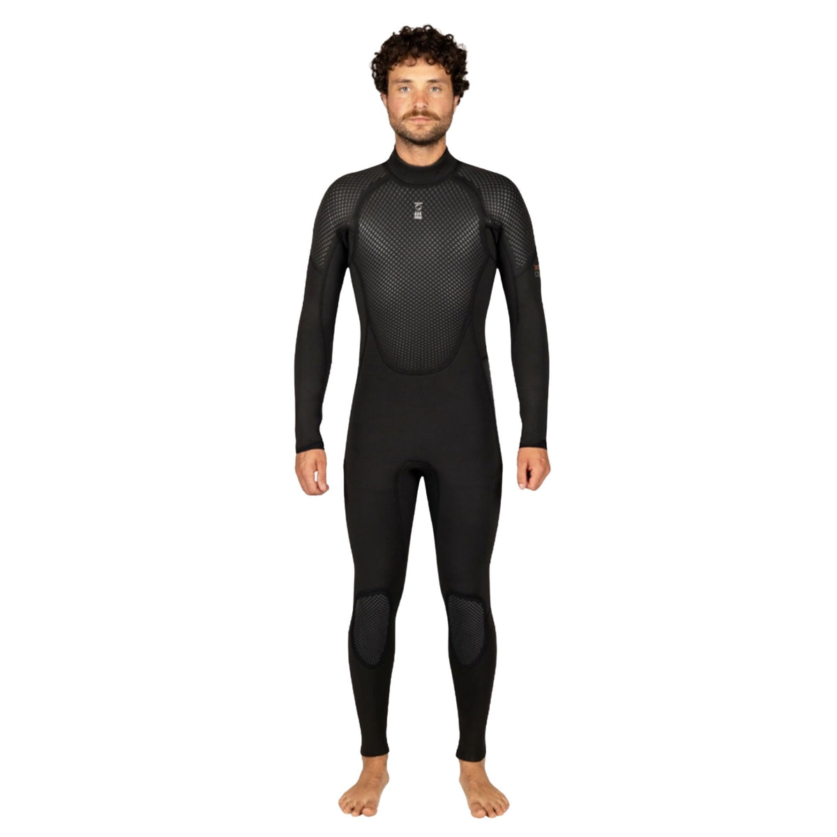 Fourth Element Men’s Xenos ARC 5mm Wetsuit – black natural rubber thermal scuba wetsuit with Hydrolock seals for temperate-water diving
