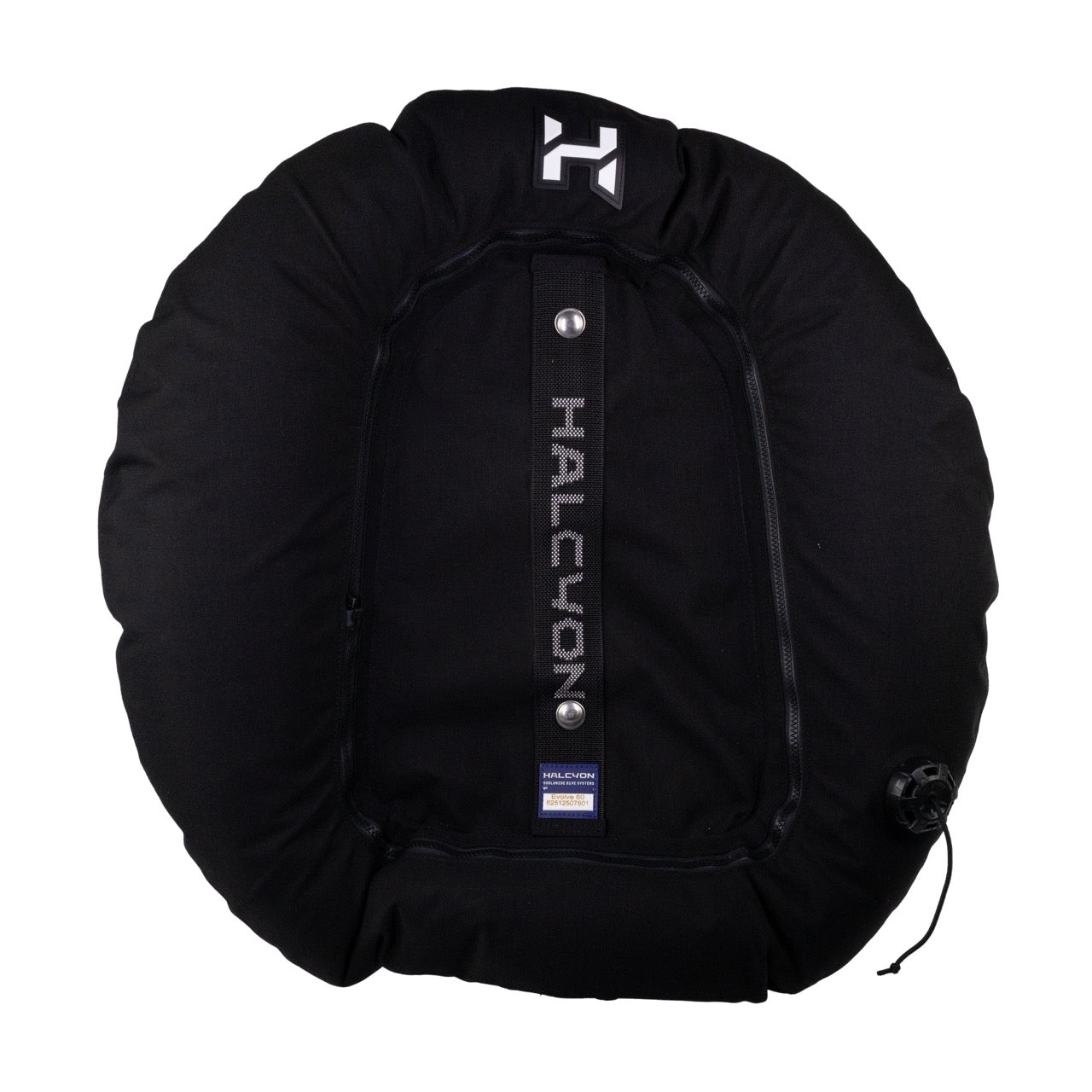 Black Halcyon Evolve™ Wing 60 with white Halcyon logo on white background
