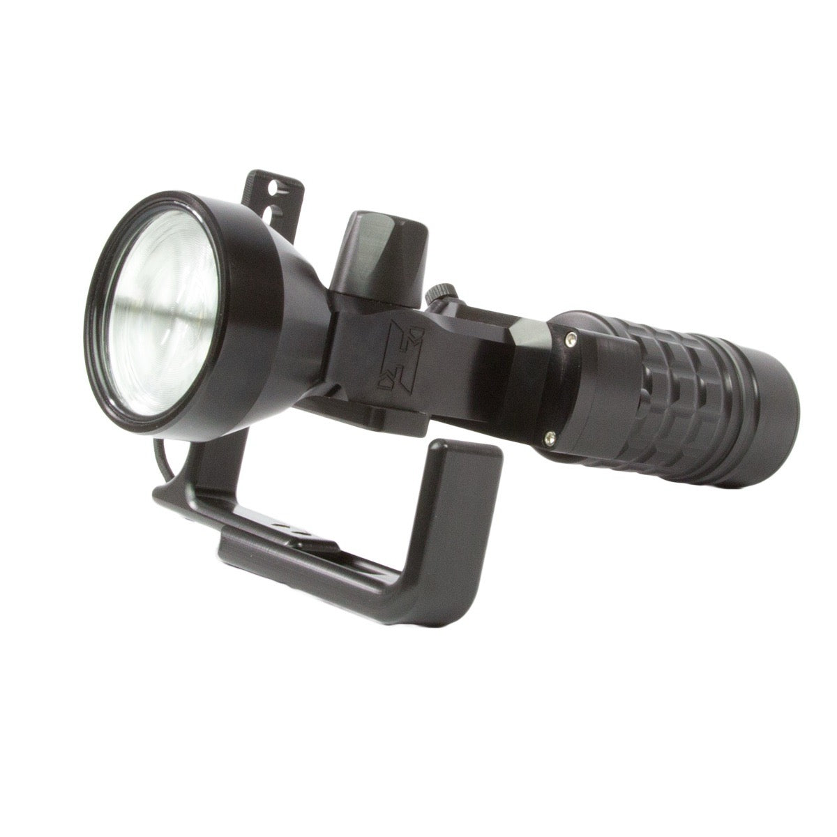 Black Handheld Halcyon Focus 2.0 Primary Light on white background
