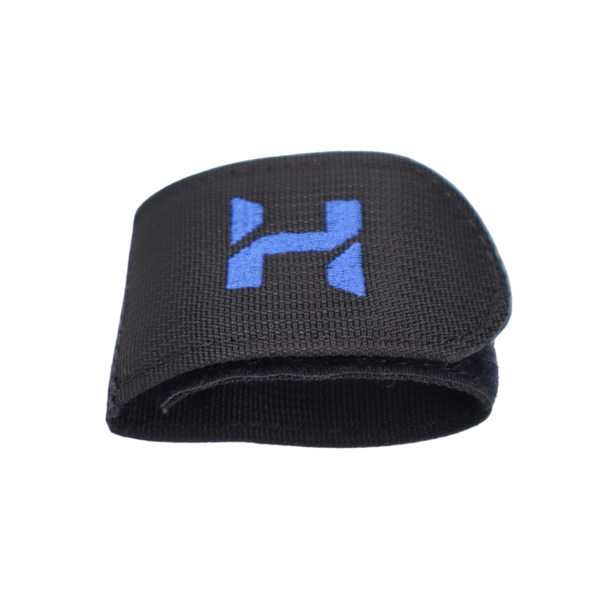 Black and Blue Halcyon Hose Retainer for JJ CCR on white background