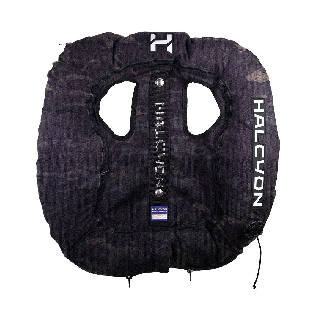 A black and dark gray camouflage Halcyon Legend™ MK2 Wing on white background