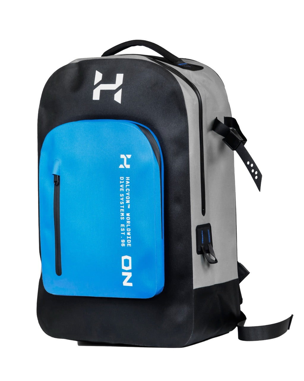 Halcyon Nomad Backpack Product Image on white background, ideal for scuba diving 