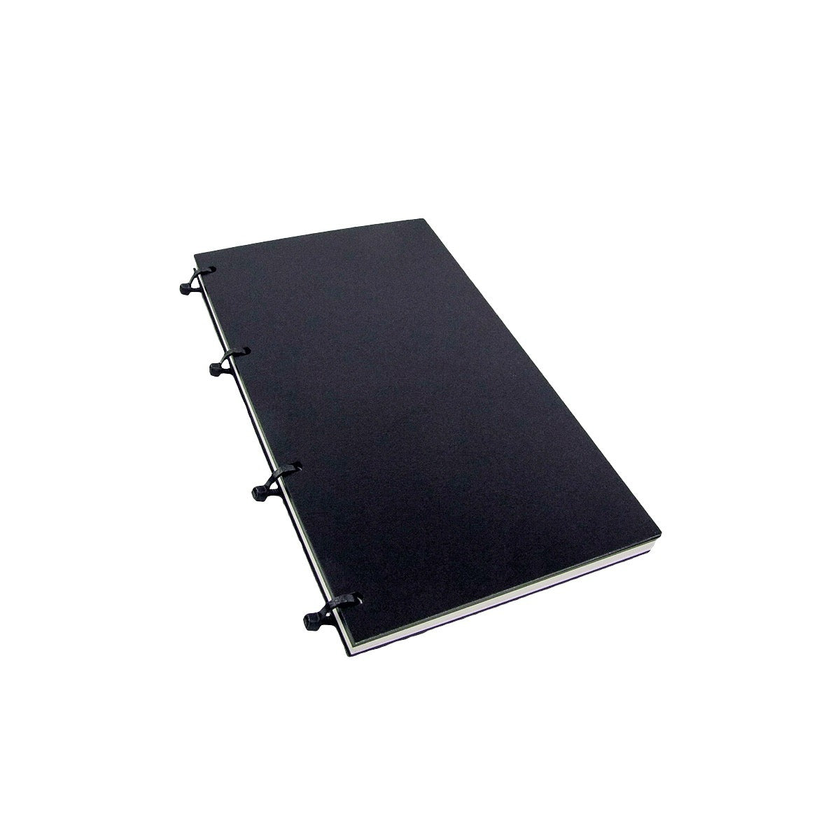 Close-up of black Paper Refill for Halcyon Notebook on white background