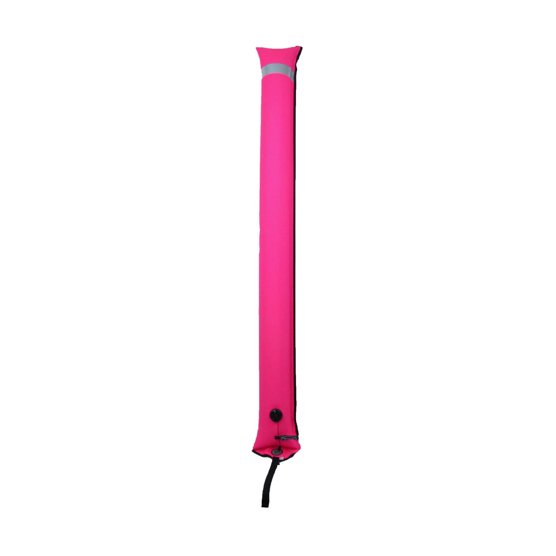 Pink inflated Halcyon Super Big Diver Alert Marker on white background