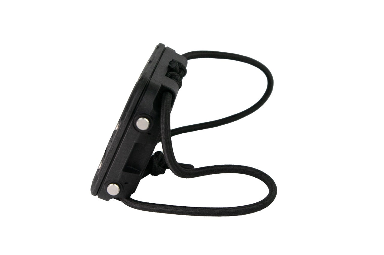 A Halcyon Symbios handset for diving, side profile on white background