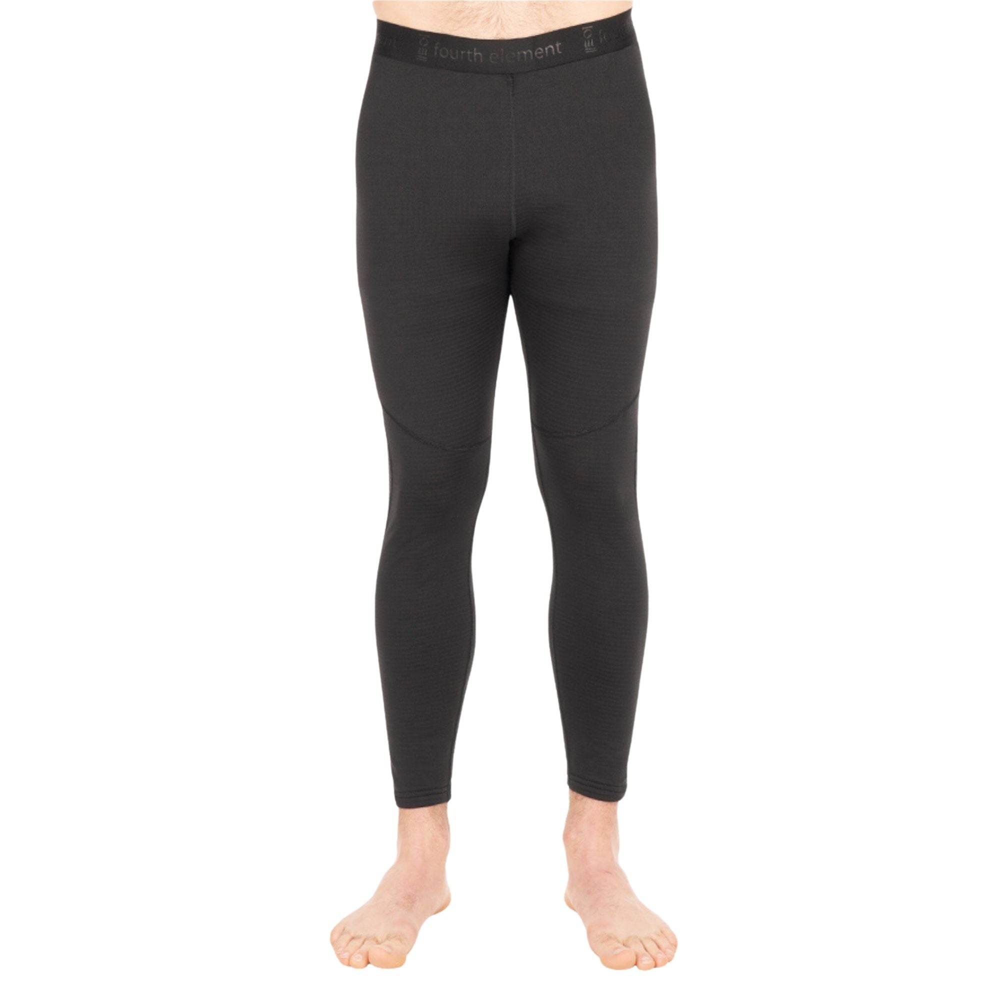 Fourth Element Men’s J2 Base Layer Leggings - black thermal moisture wicking drysuit base layer for scuba diving