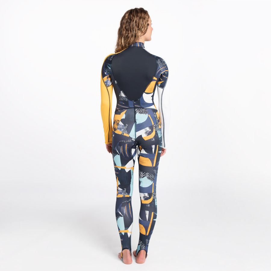 Fourth Element Women's Fin Hydrosuit, Black/Yellow, photo 3