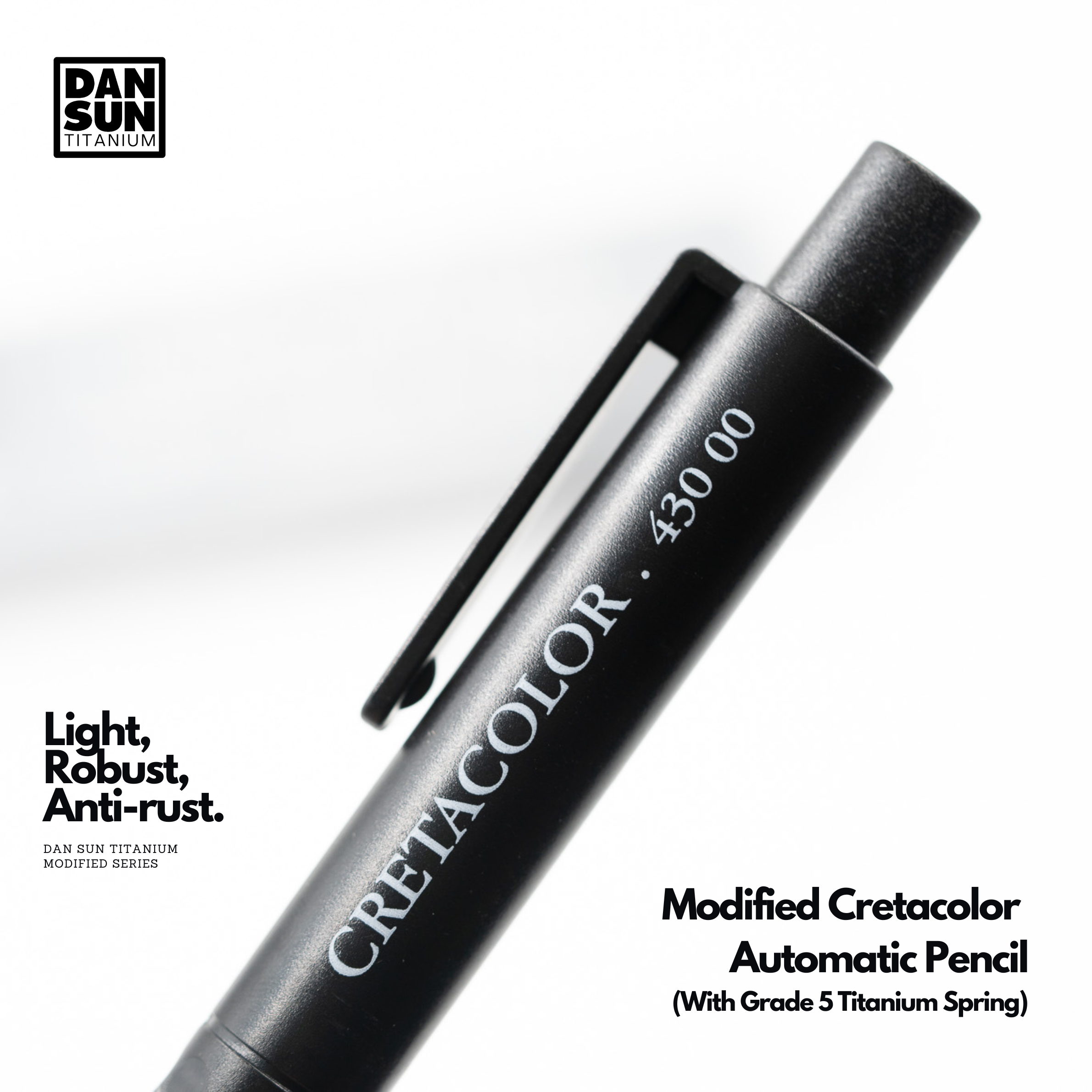 Cretacolor automatic pencil clip and logo