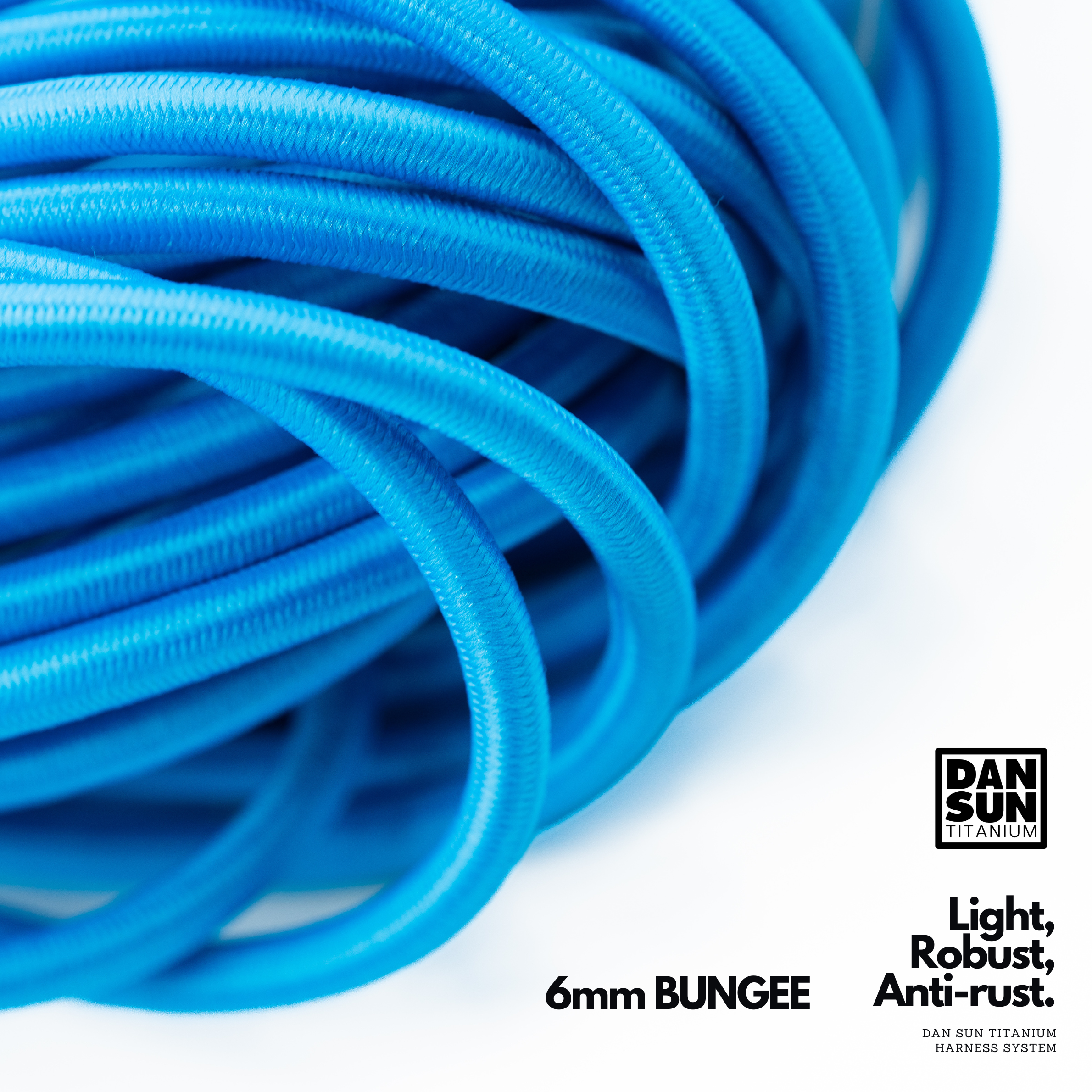 6 mm Tiffany blue bungee cord