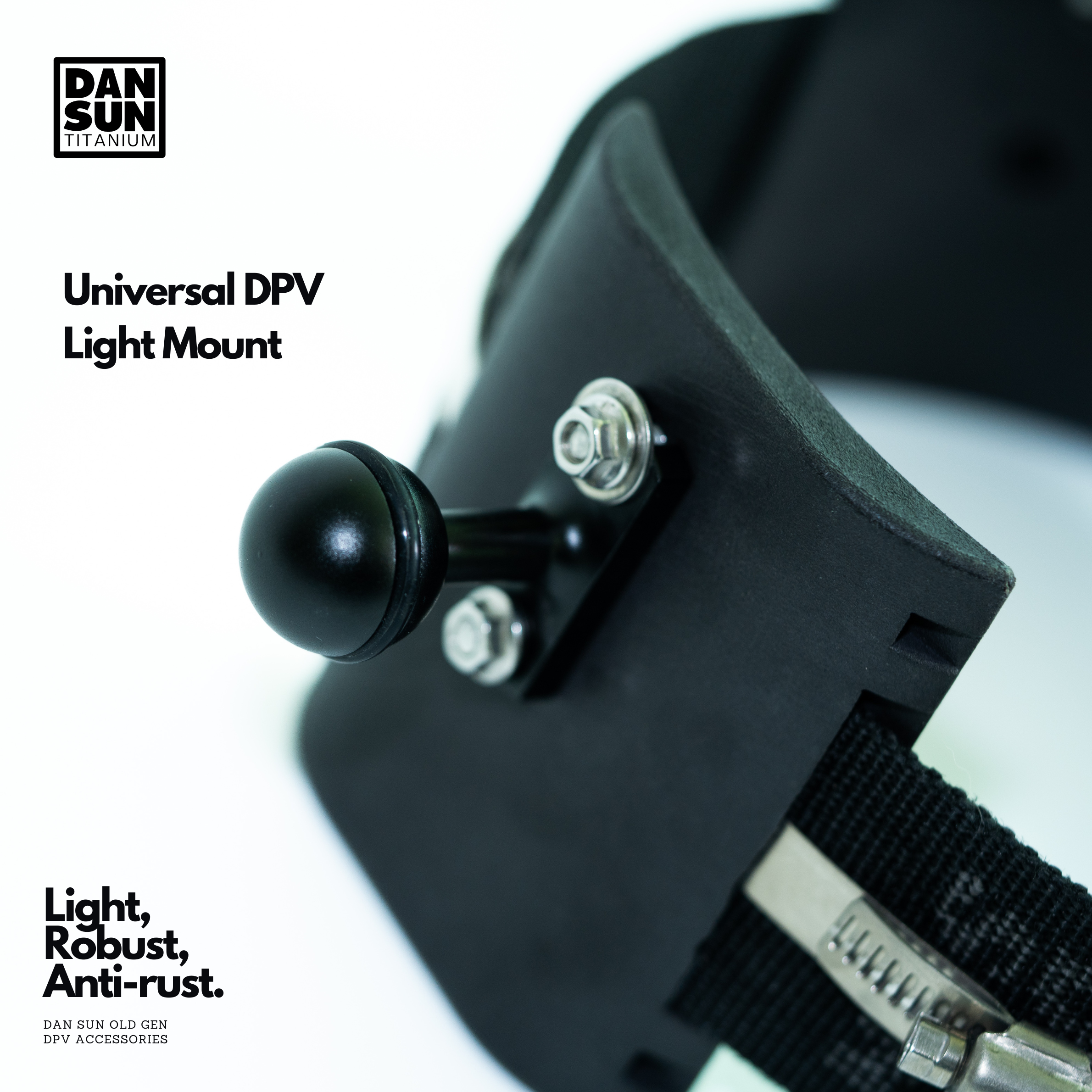 Ball mount and titanium jubilee band on the DPV mount