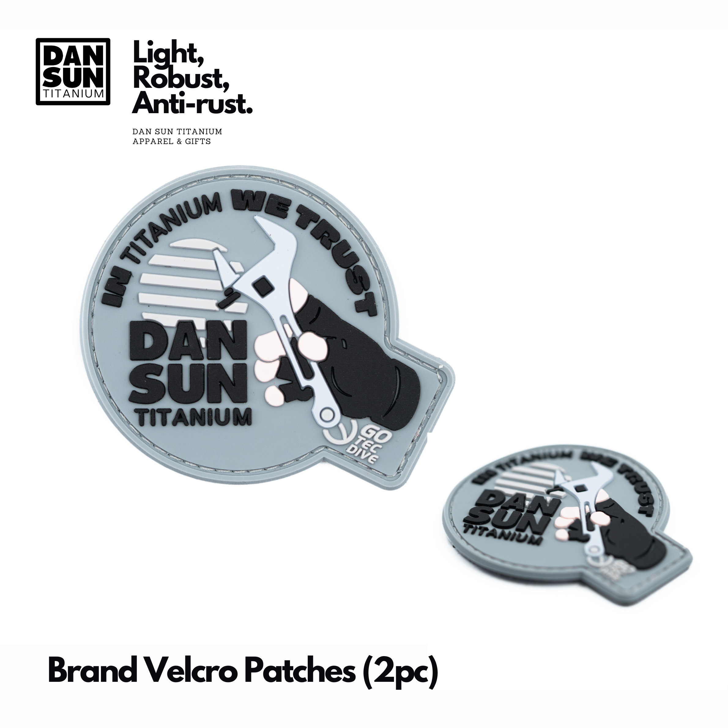 In Titanium We Trust Velcro patch by DanSun
