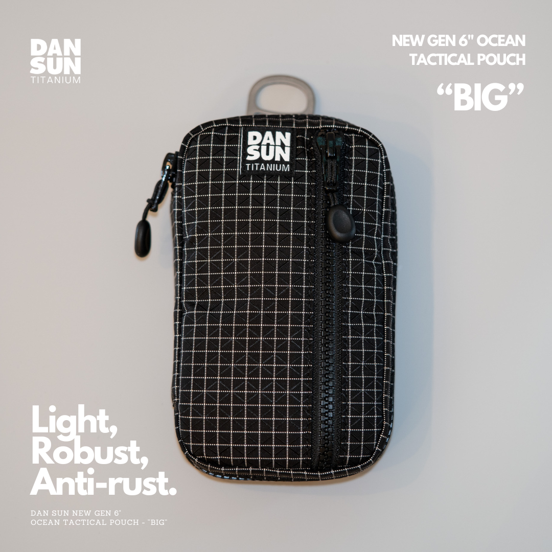 DanSun Ocean Tactical Series BIG pouch in black Dyneema grid fabric