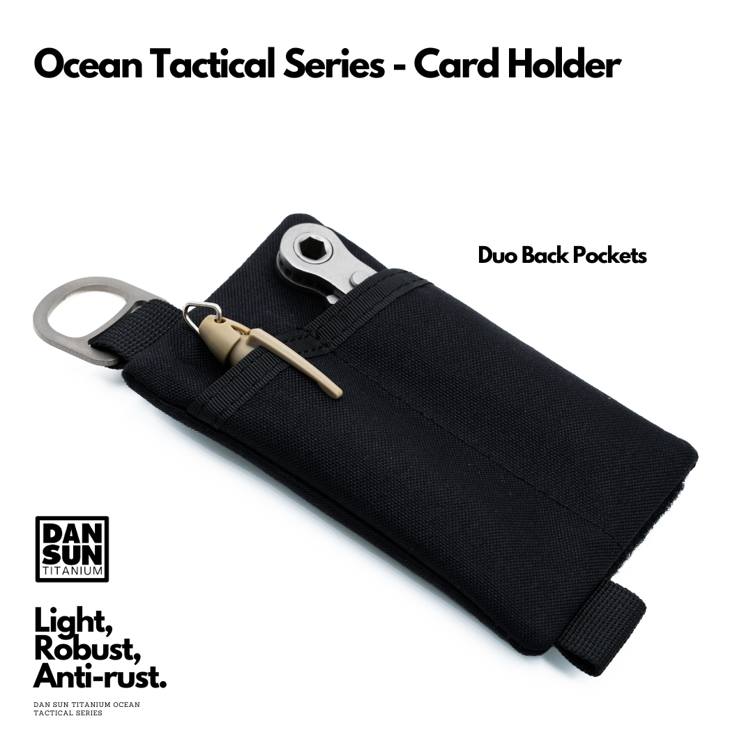 Two back pockets on the DanSun Ocean Tactical Card Holder