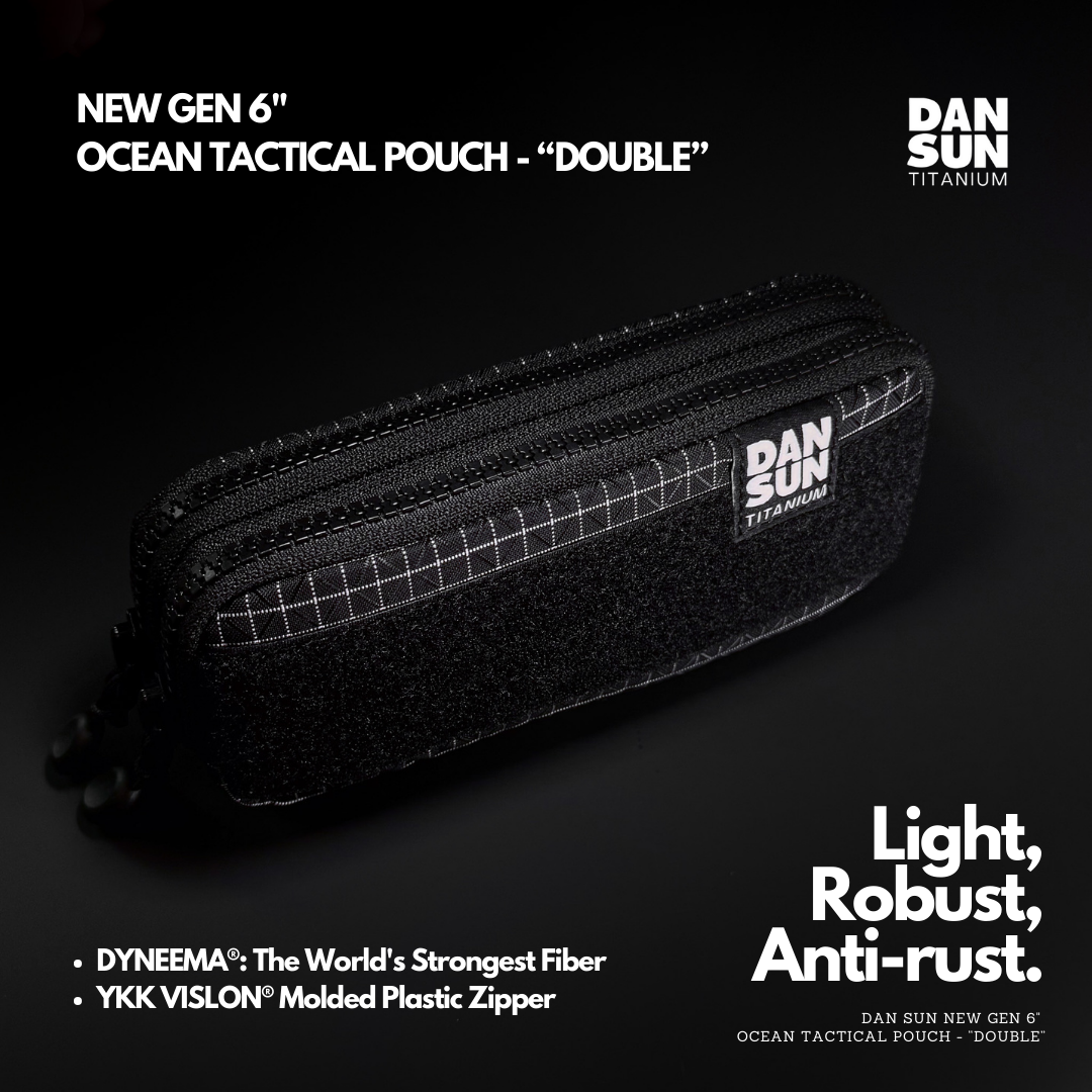 Ocean Tactical DOUBLE pouch on a dark background