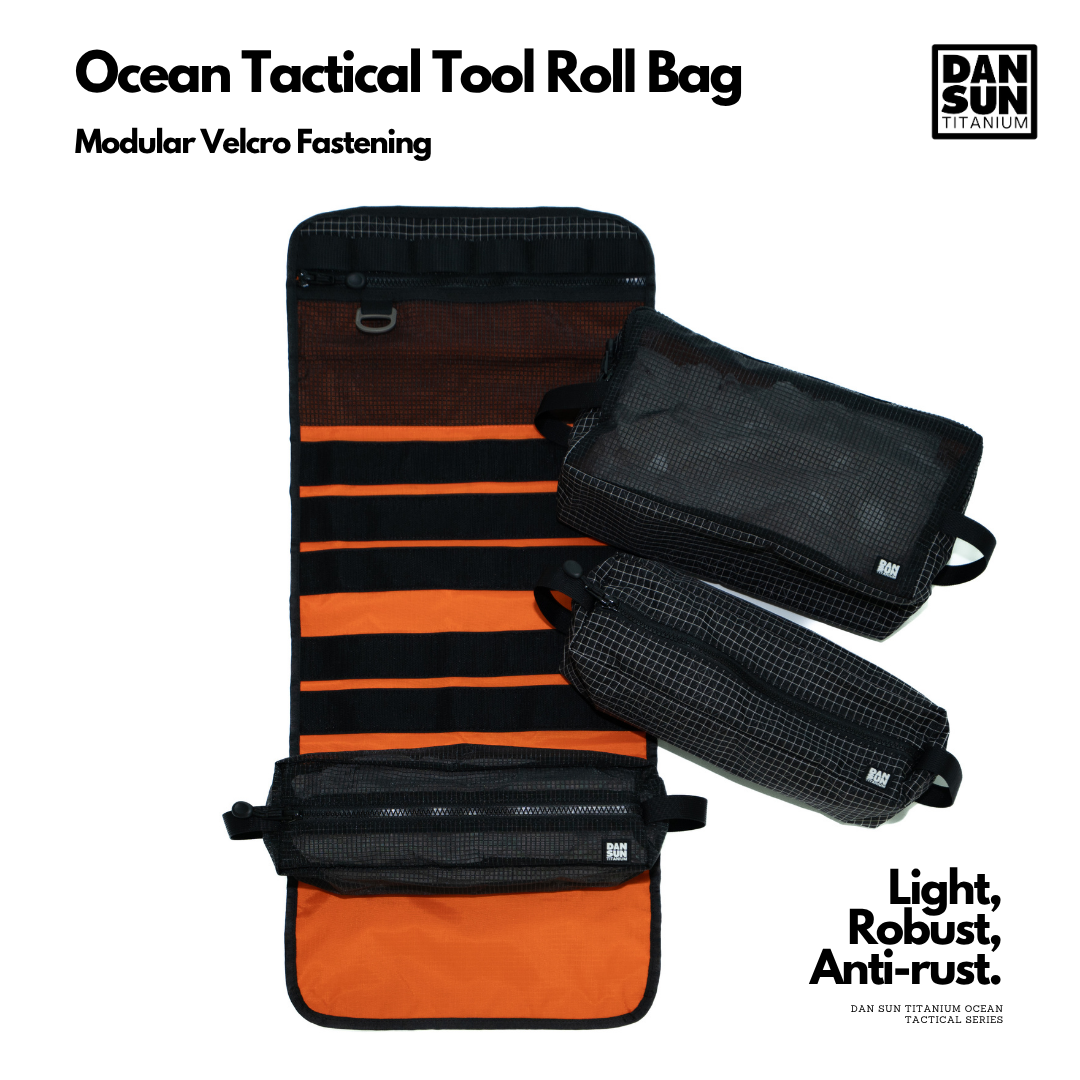 Ocean Tactical Tool Roll open with modular Velcro fastening