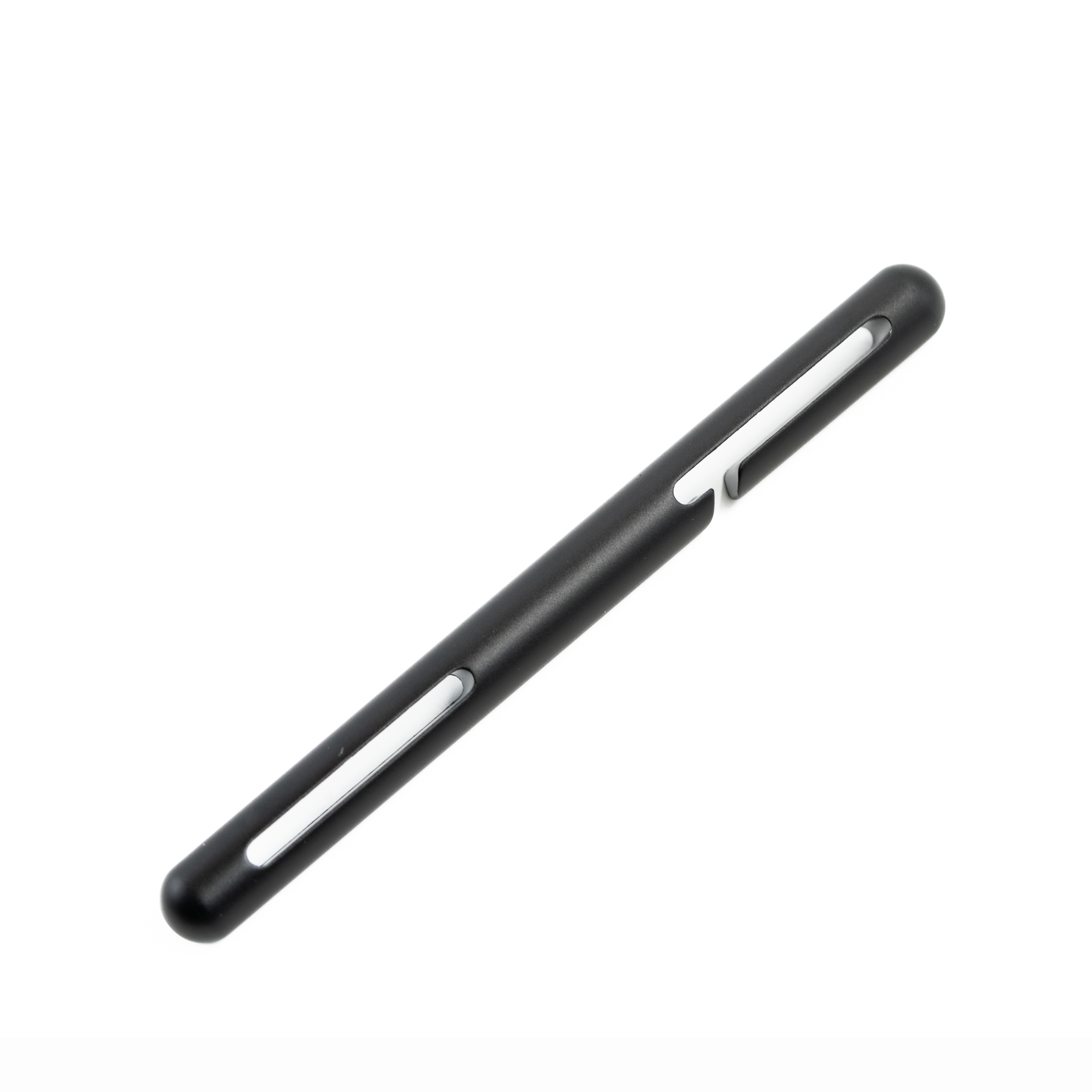 Quick release long hose stick in black aluminium