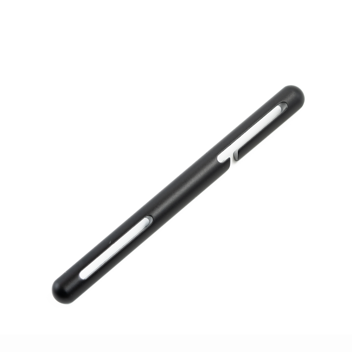Quick release long hose stick in black aluminium