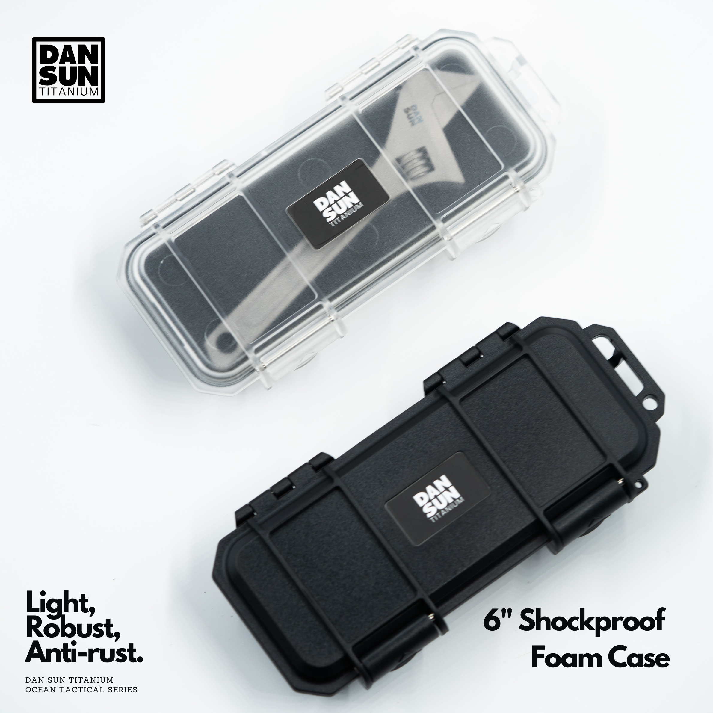 Translucent case with a titanium spanner inside
