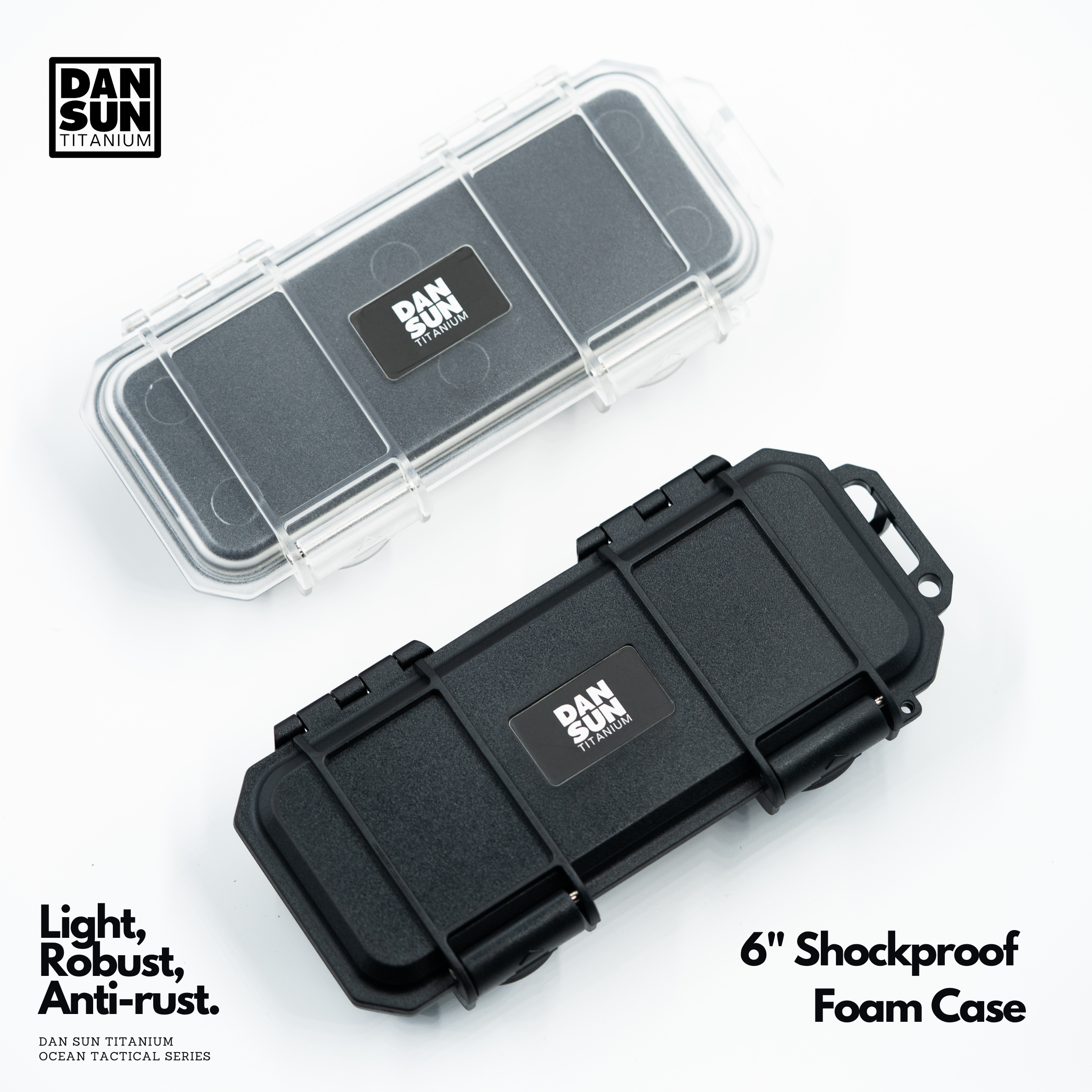 Translucent and black shockproof foam cases