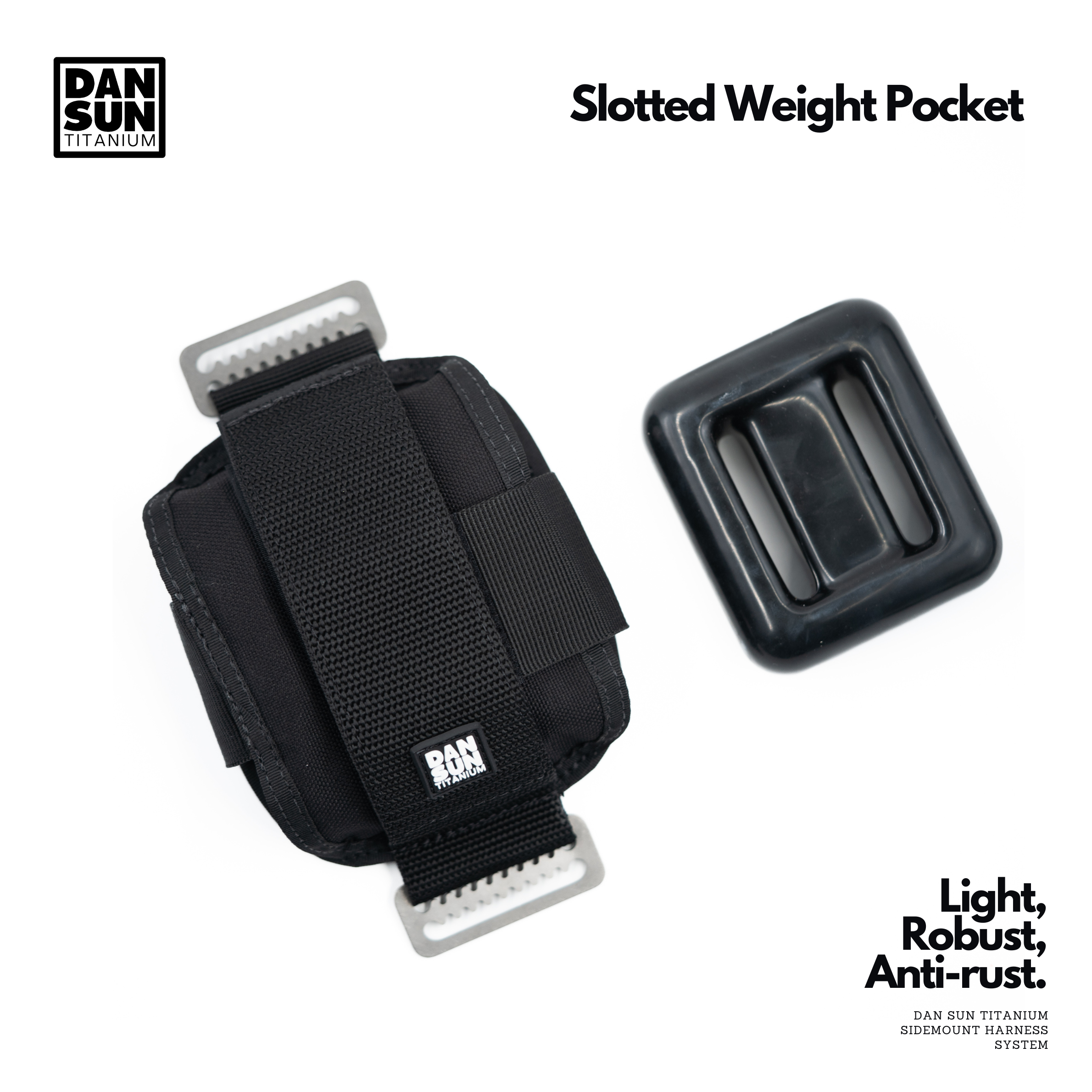 1-slot weight pocket next to a lead weight
