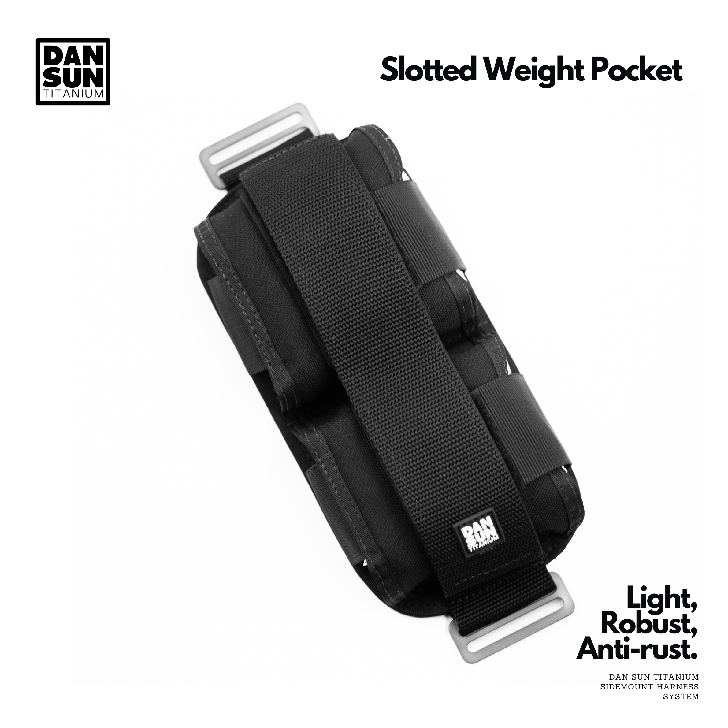 2-slot weight pocket with titanium tri-glides