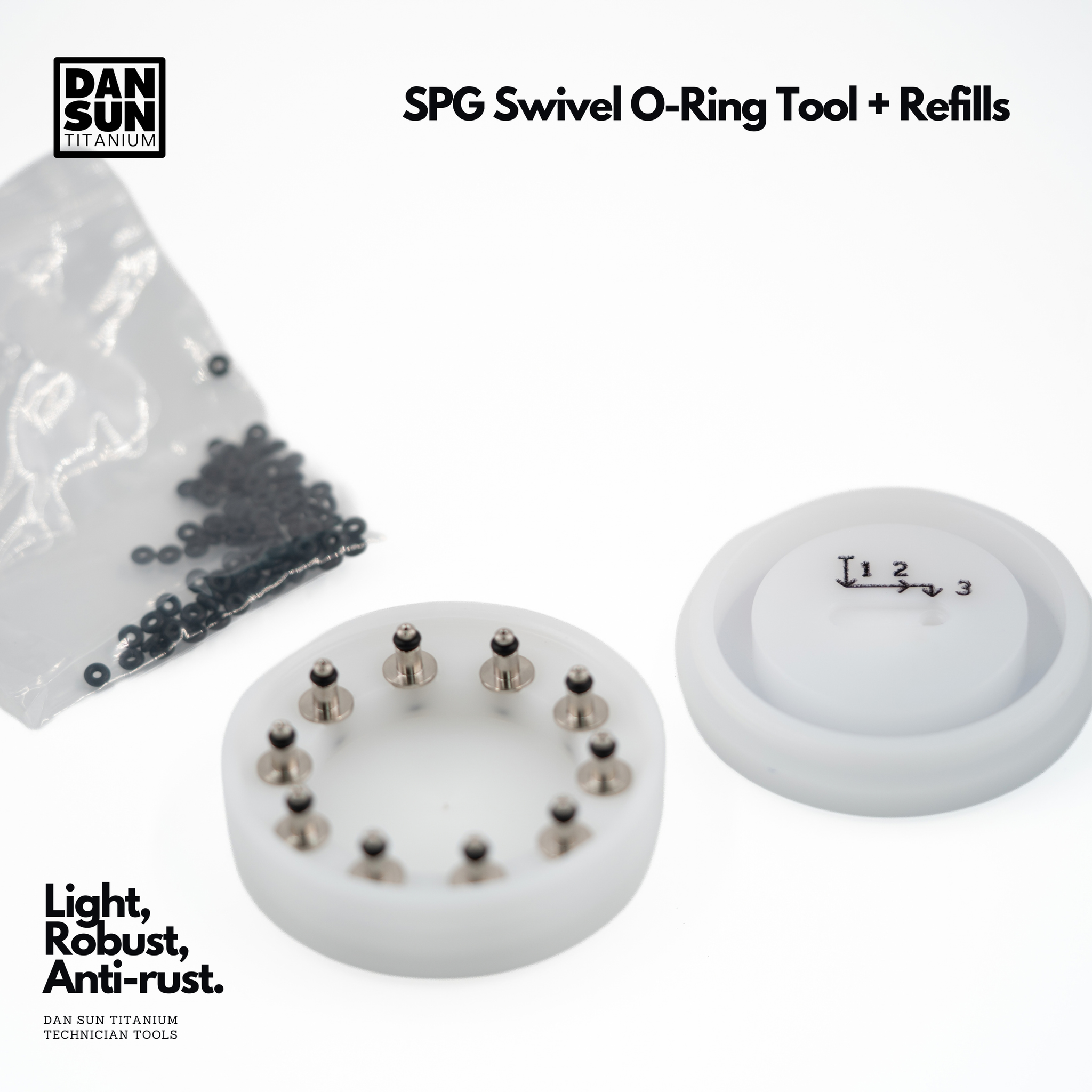 SPG Swivel O-Ring Tool and Refills from DanSun Titanium