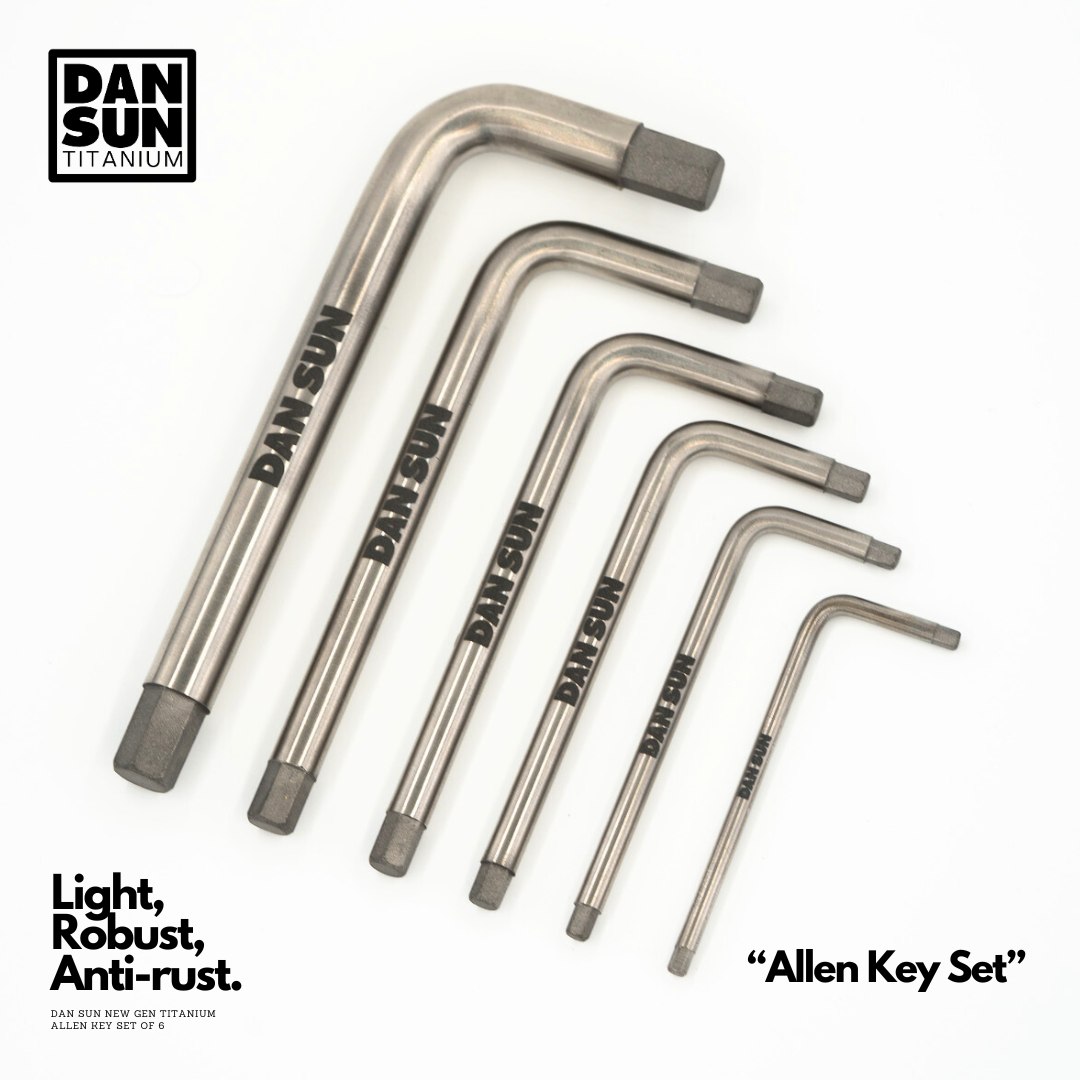 Titanium Allen keys with DanSun engraving