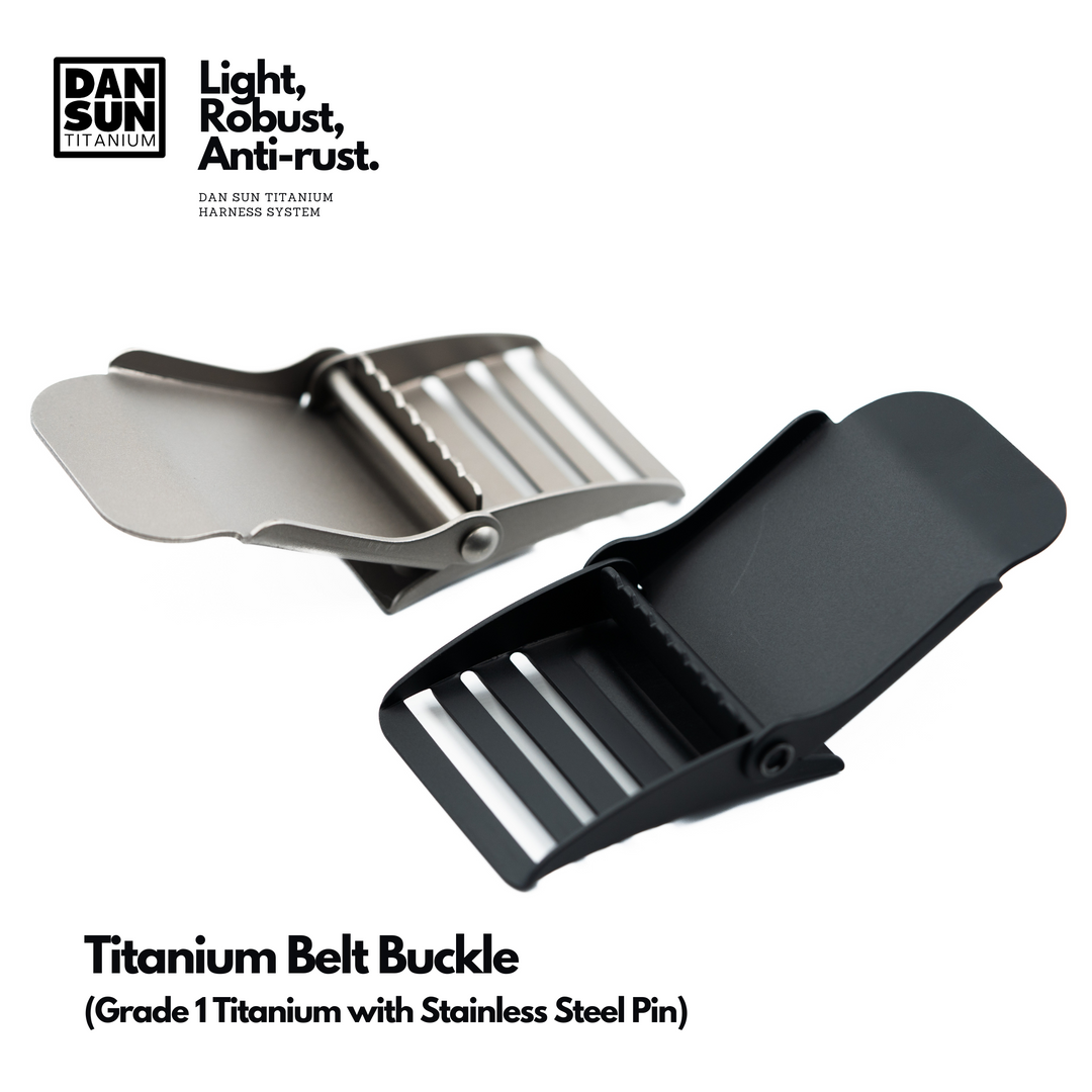 Inside of the original and black titanium belt buckles