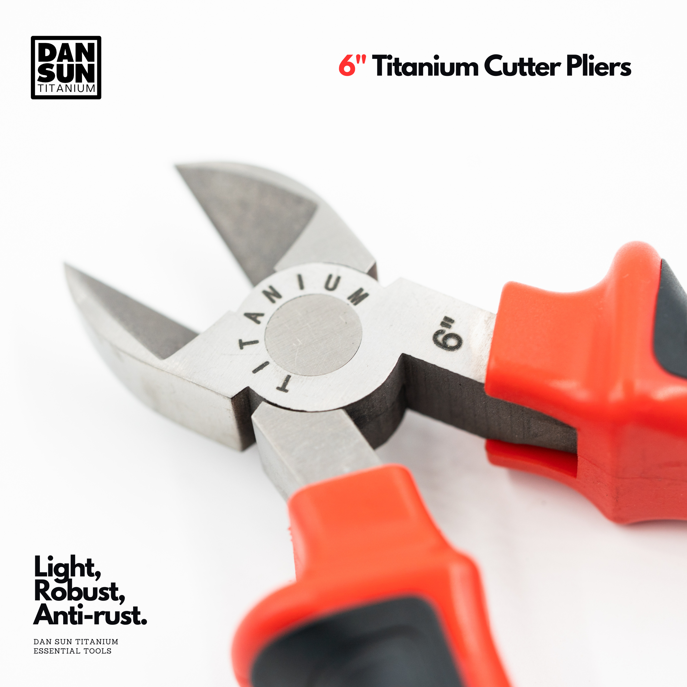 Titanium marking on the cutter pliers joint