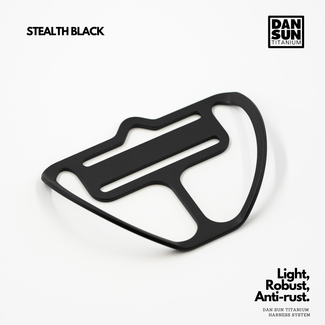 Stealth black titanium double port tri-glide