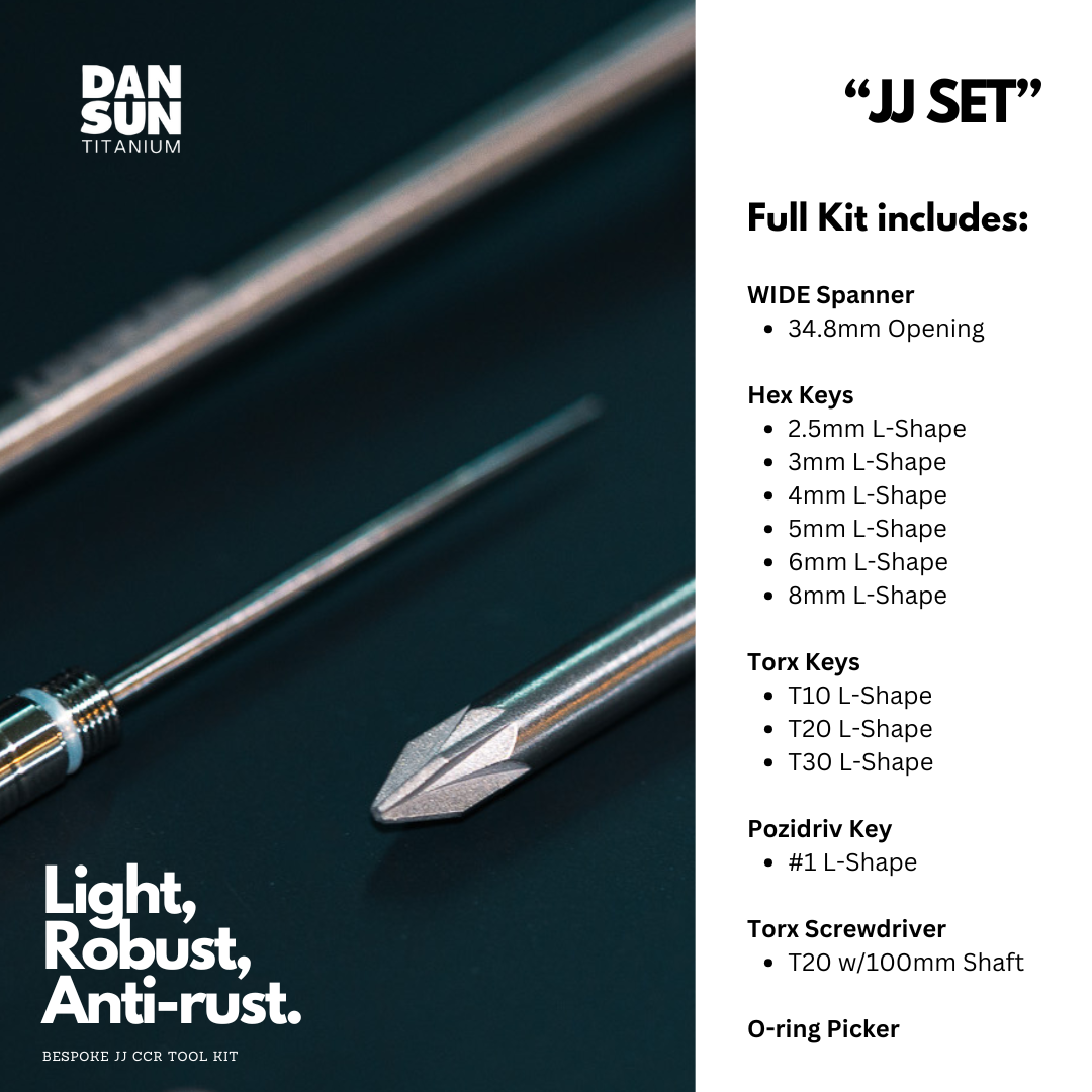 JJ-CCR titanium tool set contents