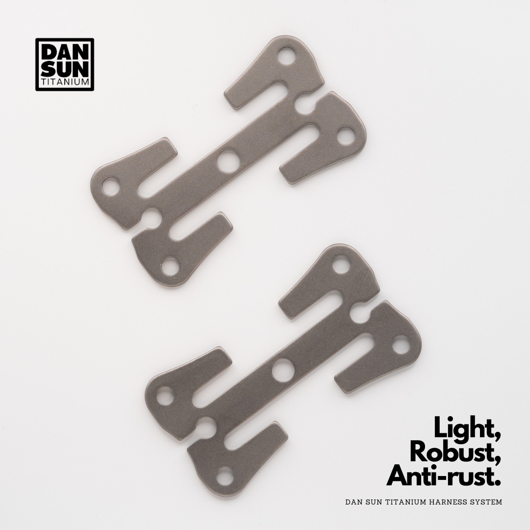 Two original titanium quick release weight plates