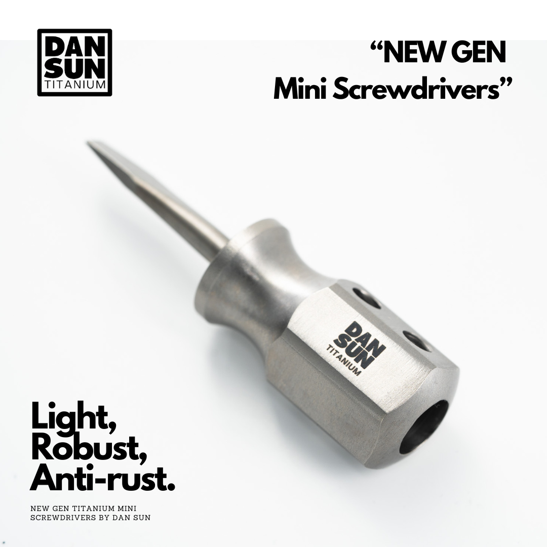 Titanium mini screwdriver with DanSun logo