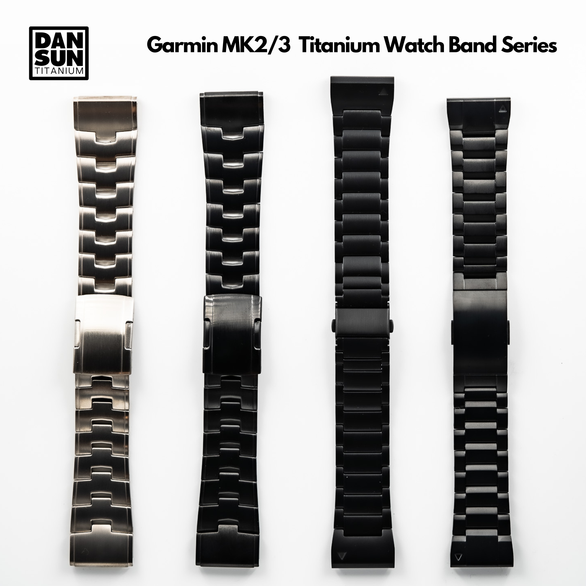 Garmin MK2/MK3 titanium watch band series