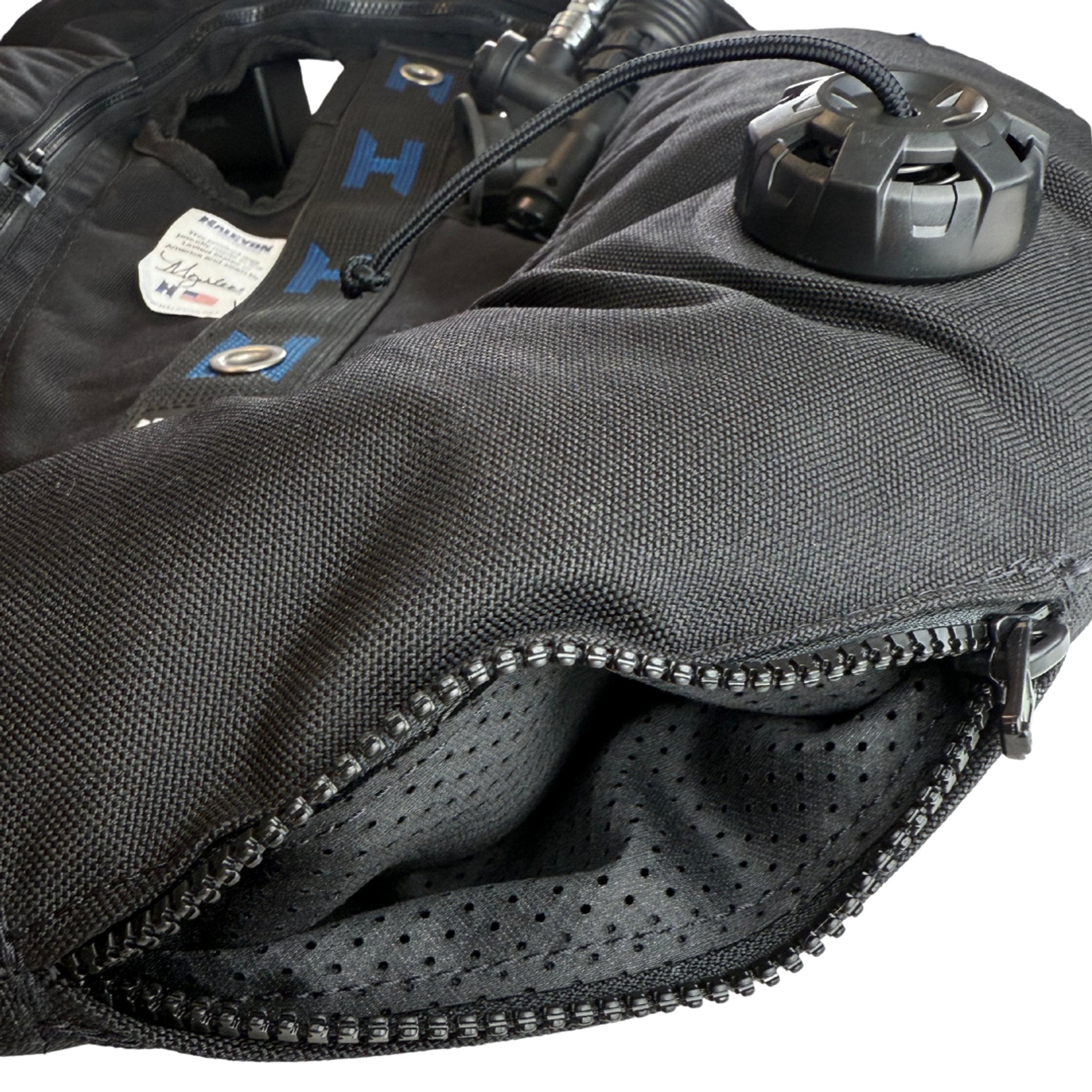Halcyon wing outer shell fabric, close-up