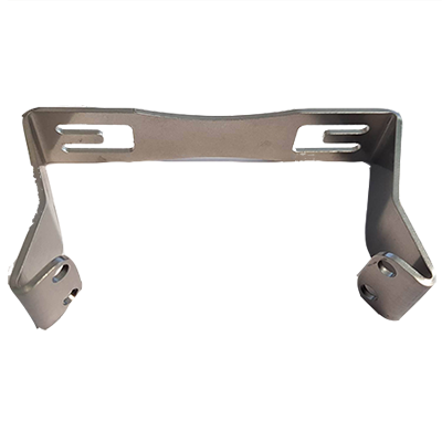 Dluxe argon and battery tank clamp in stainless steel
