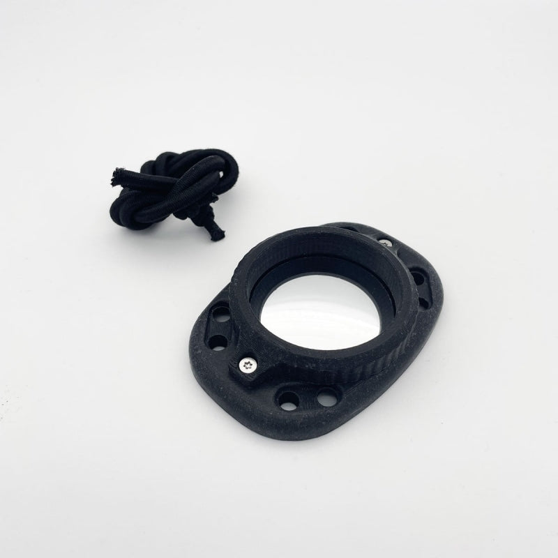 Black NAMMU TECH convex hand mirror with bungee