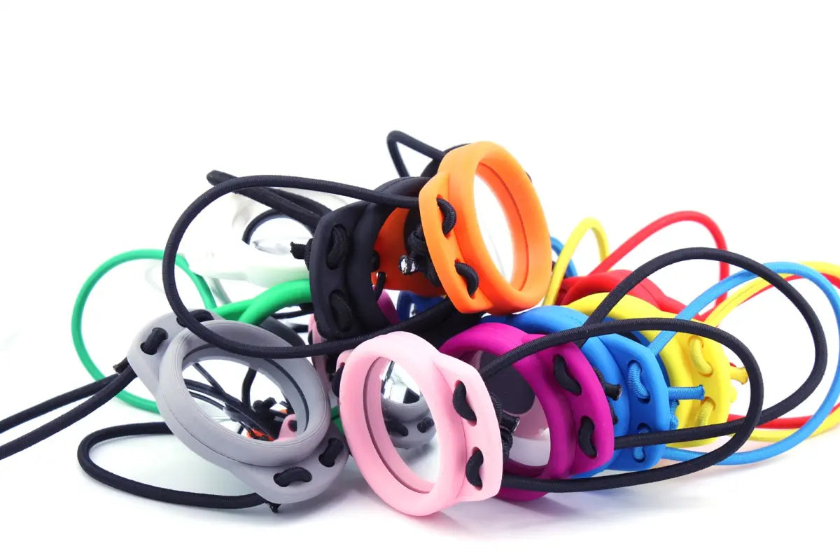 Dive mirrors V.3 with coloured bungees
