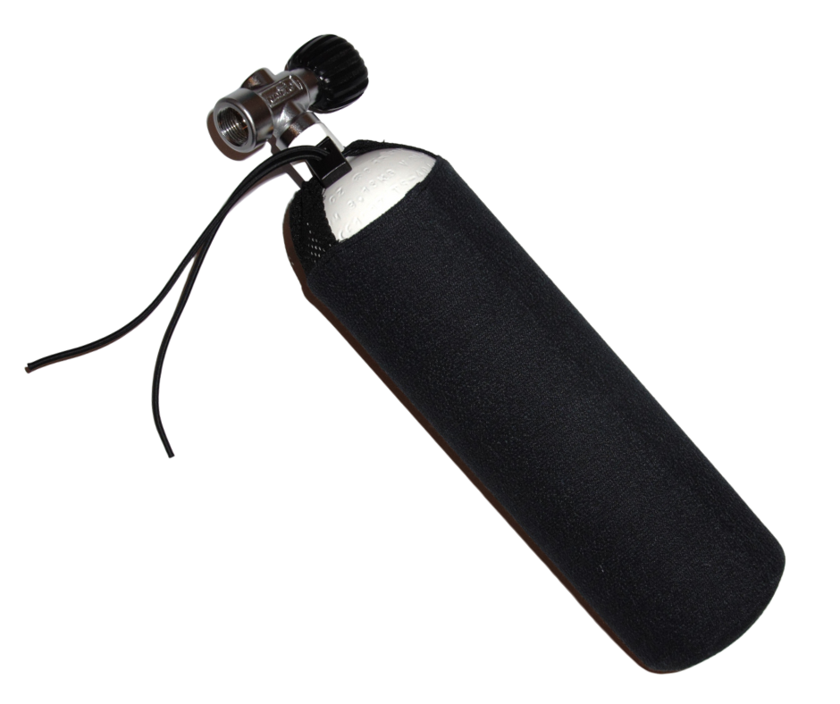 Kevlar cover on a rebreather cylinder