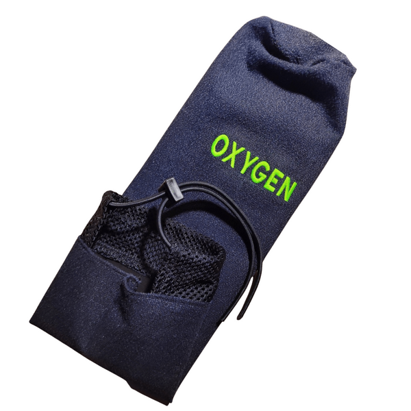Kevlar cylinder cover with OXYGEN embroidery and bungee